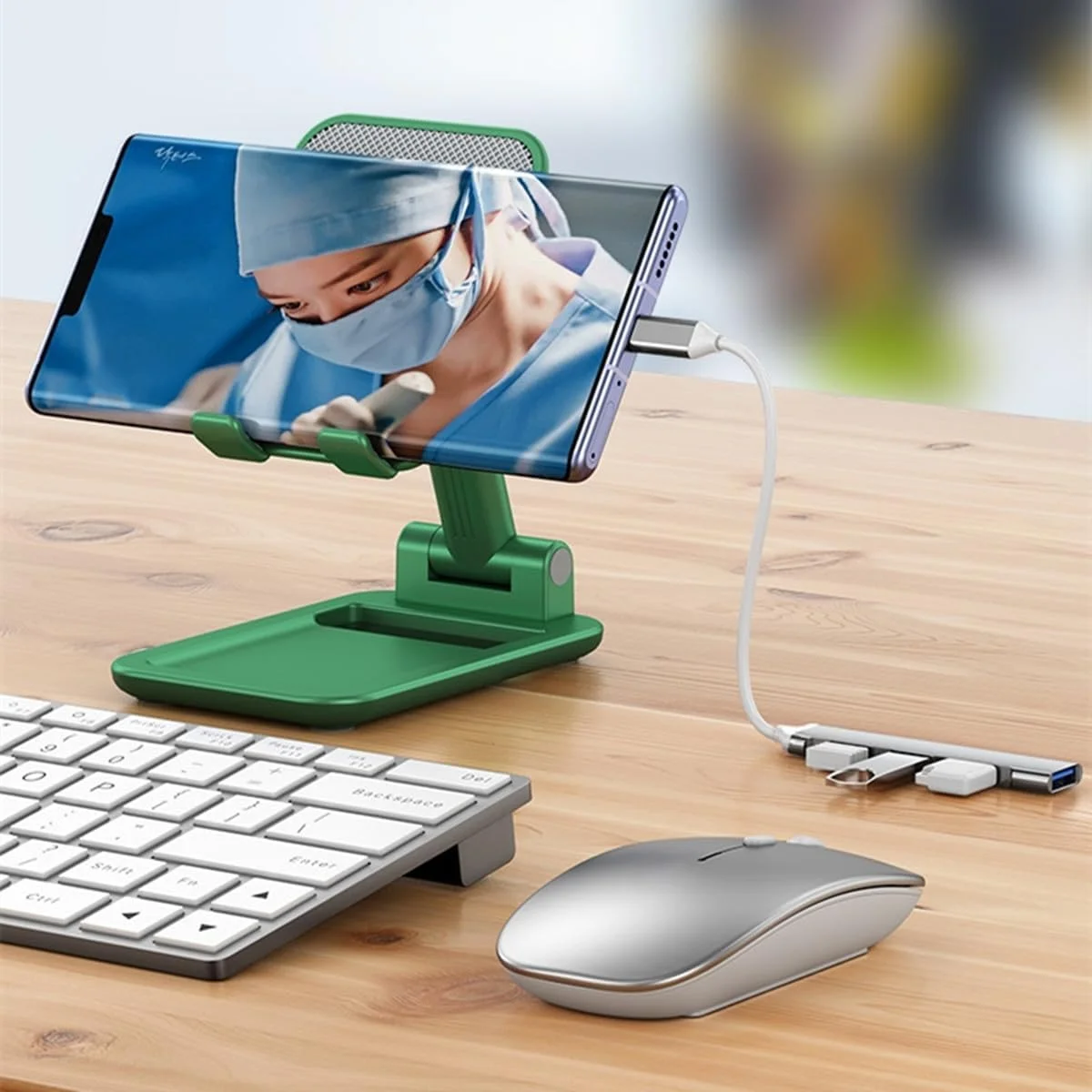 هاب USB C دیسنکلوبو با 4 پورت، هاب USB C به USB با 4 پورت USB 3.0، اسپلیتر USB C برای لپ تاپ، مک پرو، آی مک، آیپد پرو، کروم بوک، پیکسل بوک، دل XPS، گلکسی S23 (نقره ای)