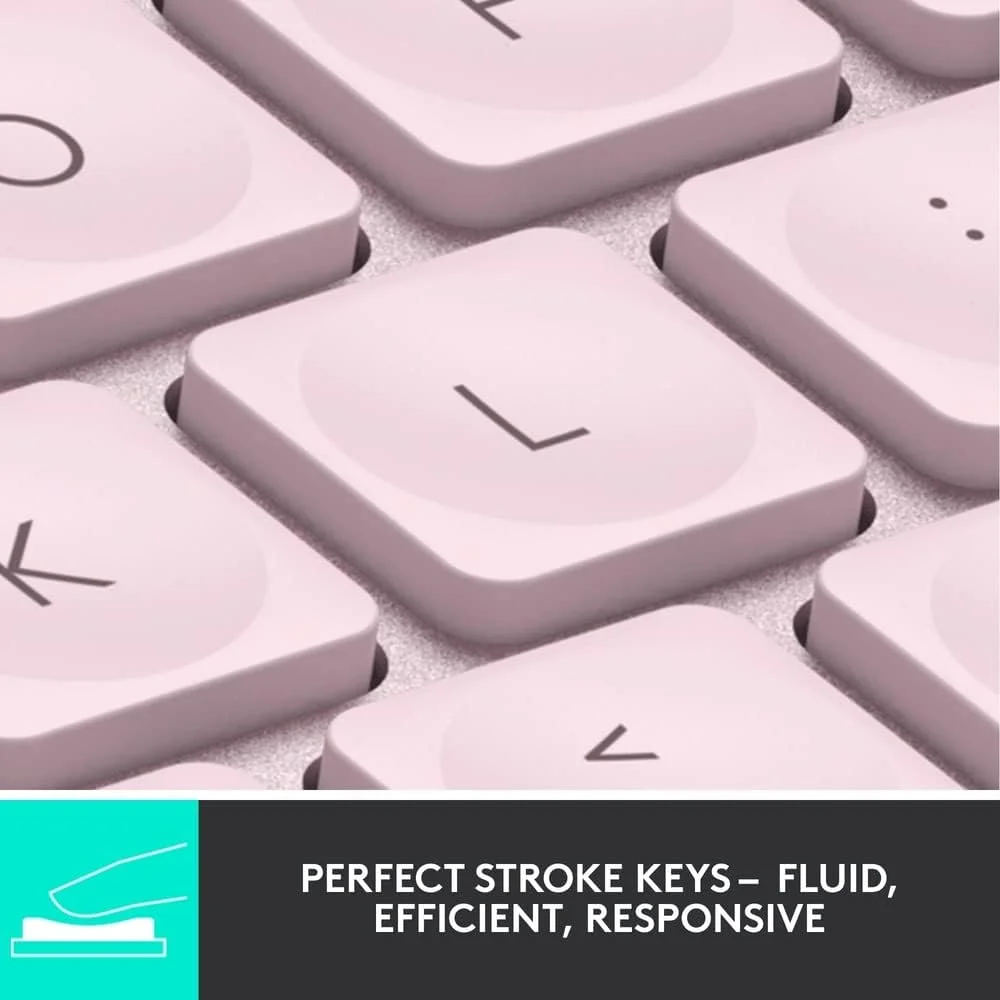 کیبورد بی سیم نور پس زمینه دار Logitech USB-C مدل Mx Keys - رز کیبورد بی سیم نور پس زمینه دار Logitech USB-C مدل Mx Keys - رز