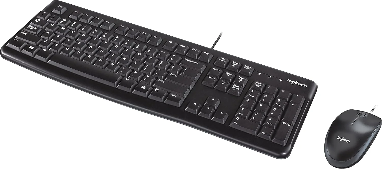 ست کیبورد و ماوس سیم دار Logitech 920002565 مدل MK120، USB، مشکی ست کیبورد و ماوس سیم دار Logitech 920002565 مدل MK120، USB، مشکی