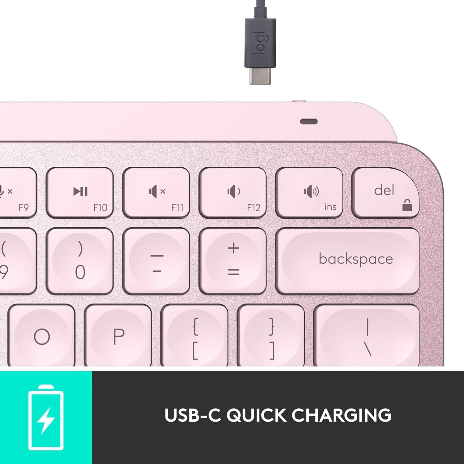 کیبورد بی سیم نور پس زمینه دار Logitech USB-C مدل Mx Keys - رز کیبورد بی سیم نور پس زمینه دار Logitech USB-C مدل Mx Keys - رز