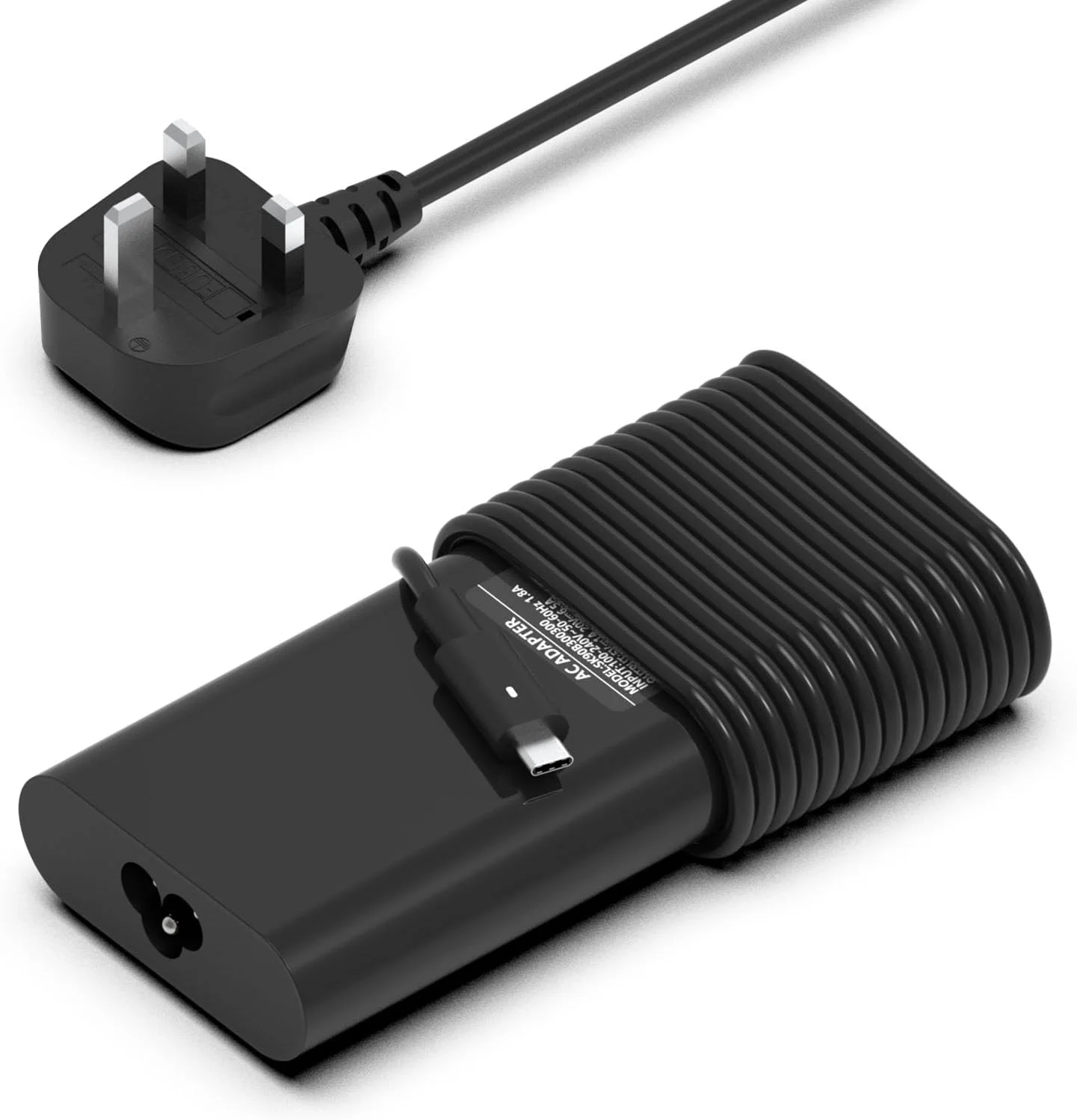 شارژر لپ تاپ 130 واتی USB C مدل HAFIUEGE سازگار با Dell XPS 15 17 9520 9575 9500 9700 Dell Precision 5530 2in1 5570 5550 5750 5760 5530 Latitude 7210 7310 7410 9410 9510 5420 آداپتور برق Type C