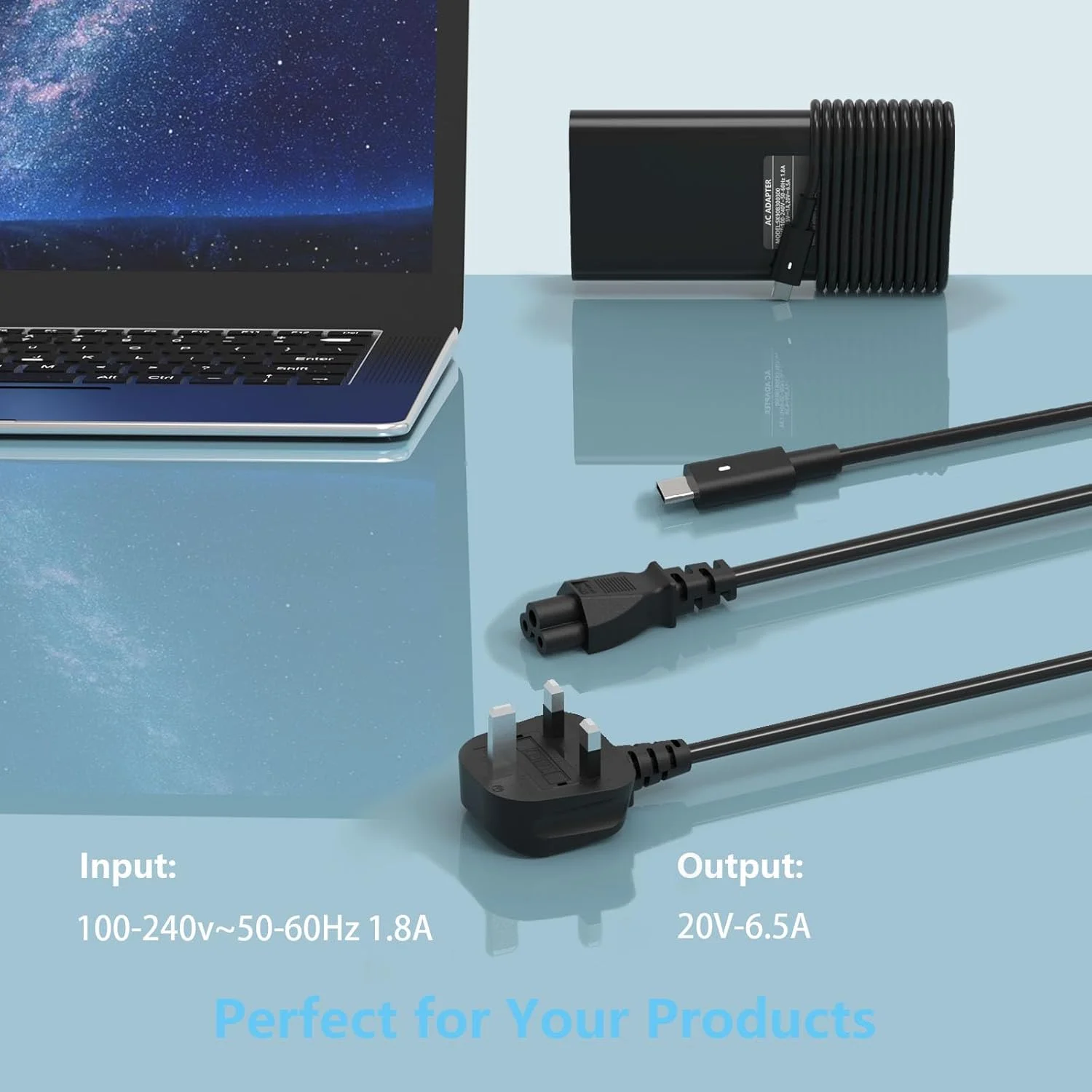 شارژر لپ تاپ 130 واتی USB C مدل HAFIUEGE سازگار با Dell XPS 15 17 9520 9575 9500 9700 Dell Precision 5530 2in1 5570 5550 5750 5760 5530 Latitude 7210 7310 7410 9410 9510 5420 آداپتور برق Type C شارژر لپ تاپ 130 واتی USB C مدل HAFIUEGE سازگار با Dell XPS 15 17 9520 9575 9500 9700 Dell Precision 5530 2in1 5570 5550 5750 5760 5530 Latitude 7210 7310 7410 9410 9510 5420 آداپتور برق Type C
