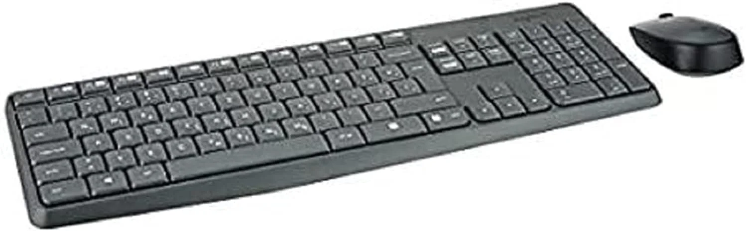 مجموعه کیبورد و ماوس بی سیم لاجیتک مدل MK235، طرح بندی US-International، طرح بندی QWERTZ