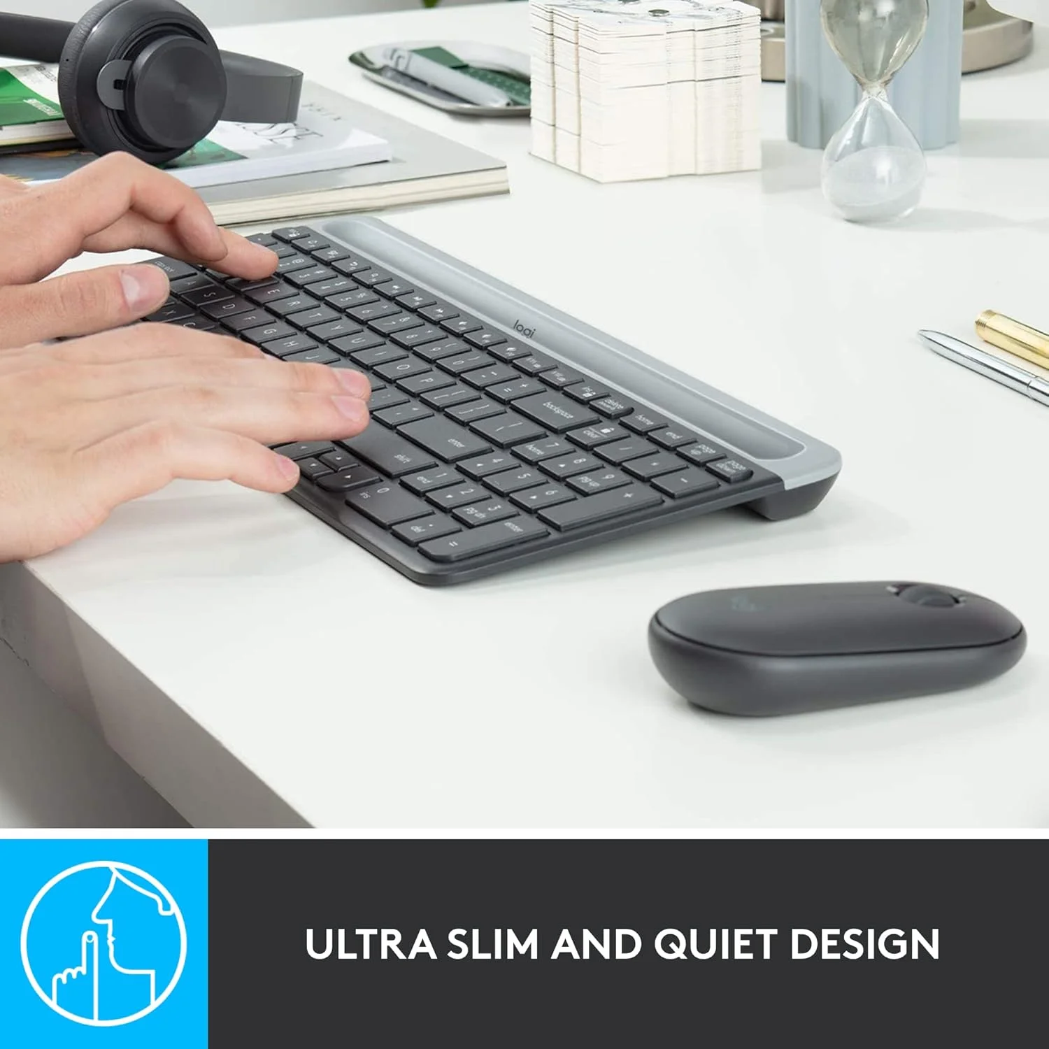 Logitech MK470 Slim Wireless Combo - Graphite Logitech MK470 Slim Wireless Combo - Graphite