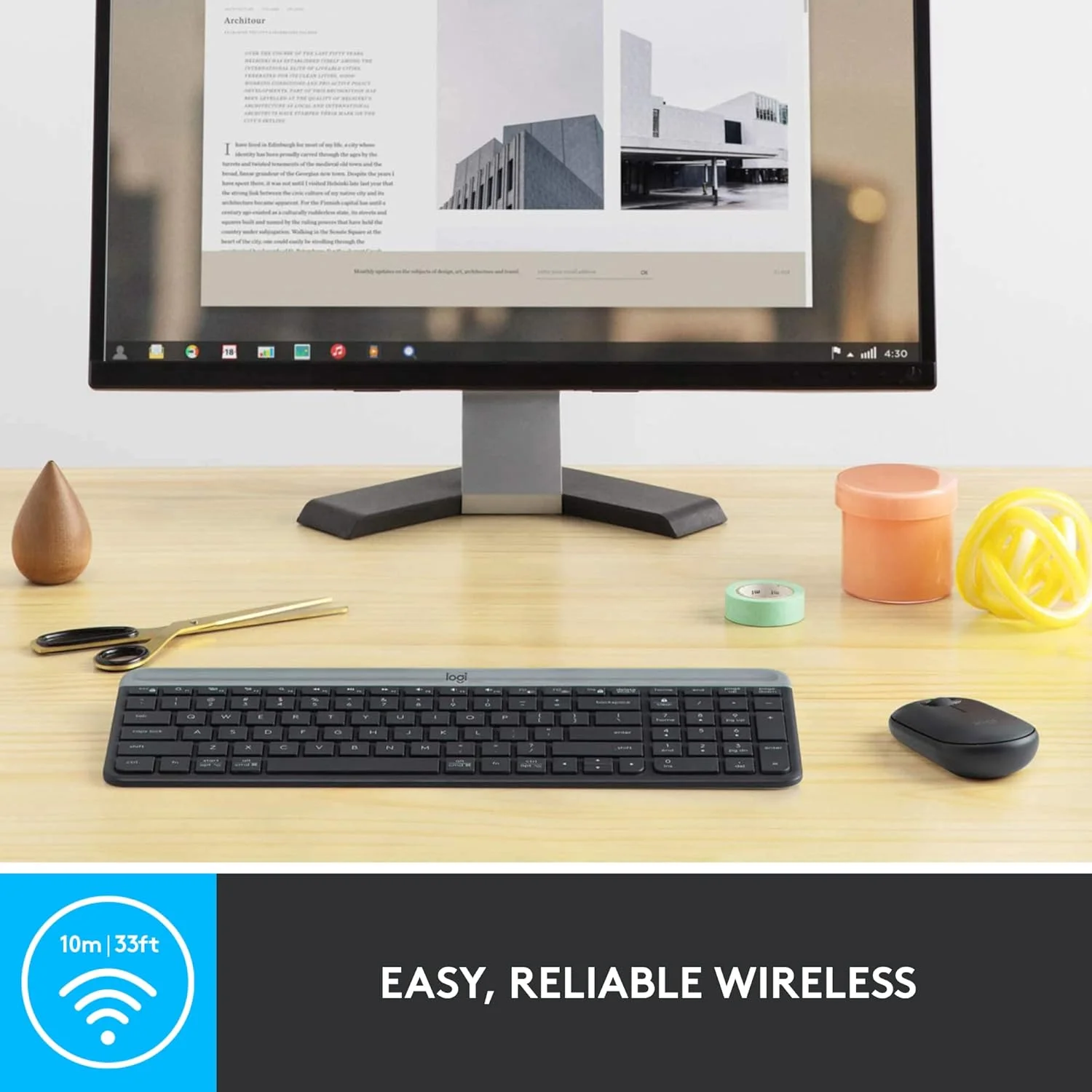 Logitech MK470 Slim Wireless Combo - Graphite Logitech MK470 Slim Wireless Combo - Graphite