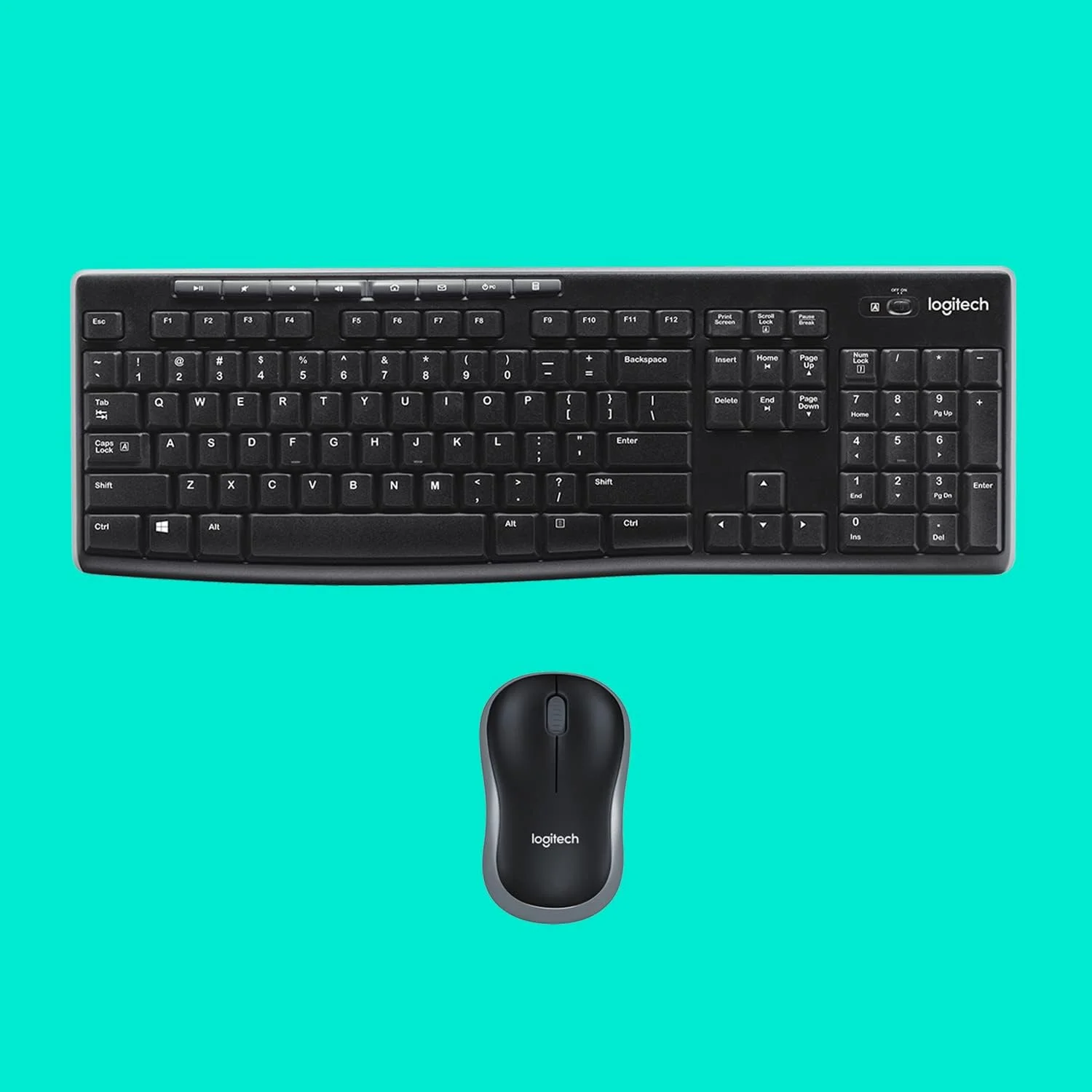 ست کیبورد و ماوس بی سیم لاجیتک MK270 مشکی US ست کیبورد و ماوس بی سیم لاجیتک MK270 مشکی US