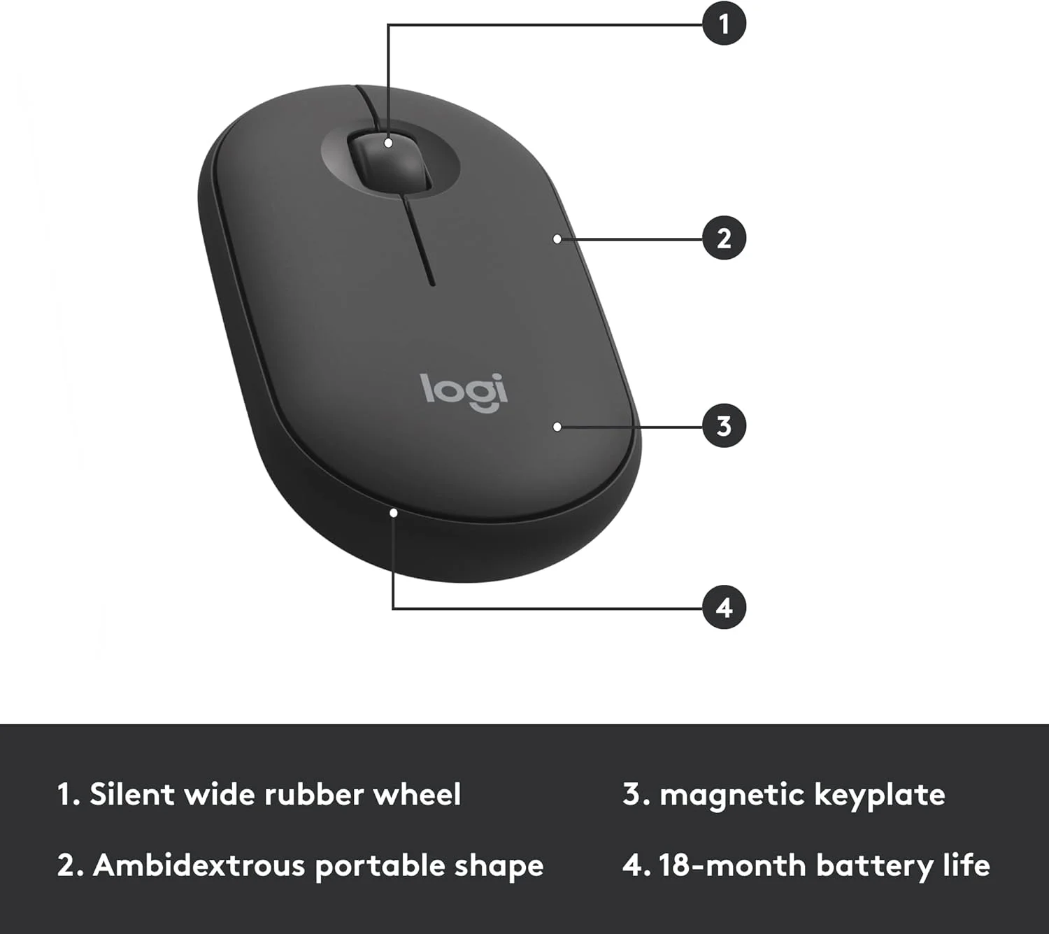 Logitech MK470 Slim Wireless Combo - Graphite Logitech MK470 Slim Wireless Combo - Graphite