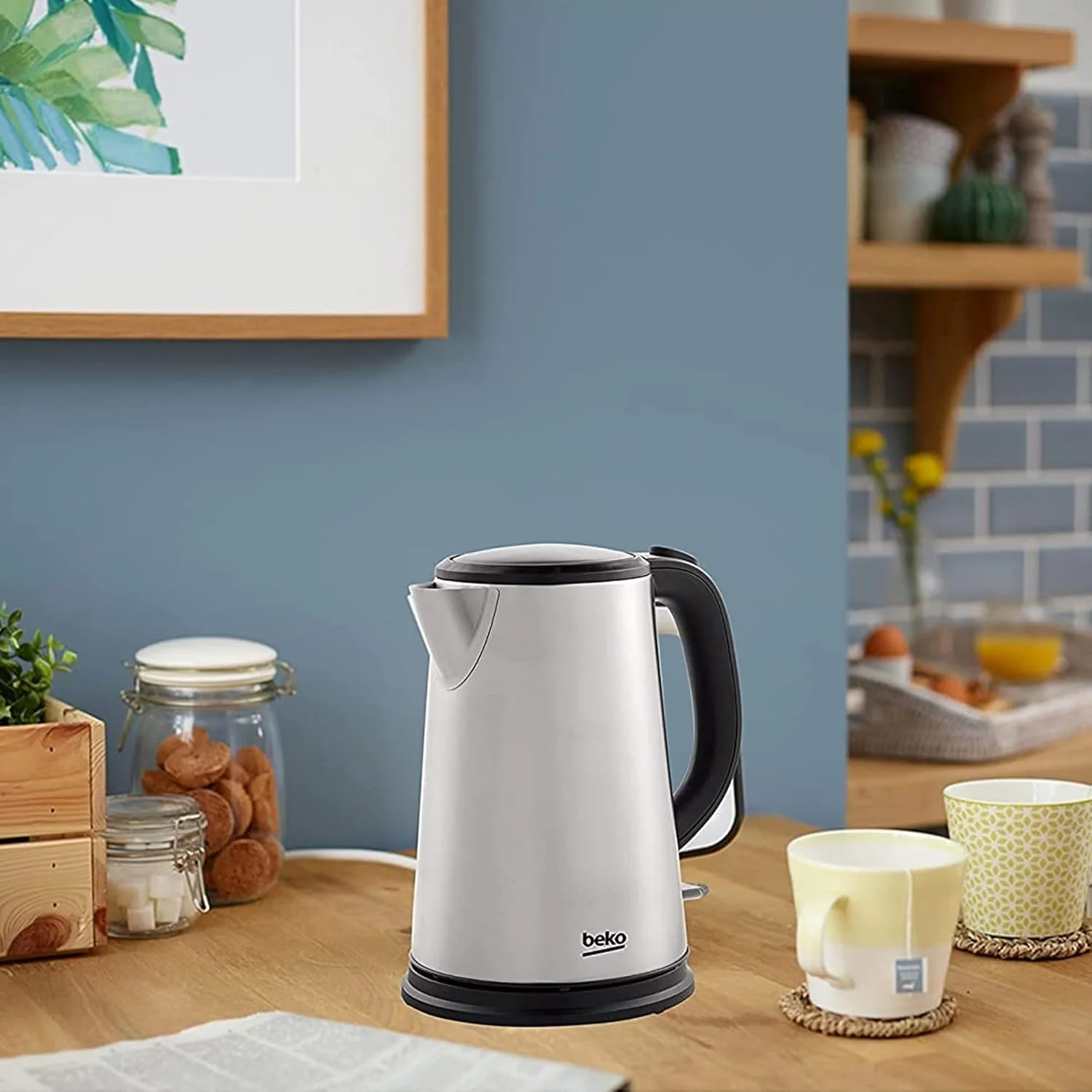 کتری برقی استیل بکو مدل WKM6226I، ظرفیت 1.7 لیتر، توان 2200 وات، خاموش شدن خودکار، چرخش 360 درجه کتری برقی استیل بکو مدل WKM6226I، ظرفیت 1.7 لیتر، توان 2200 وات، خاموش شدن خودکار، چرخش 360 درجه