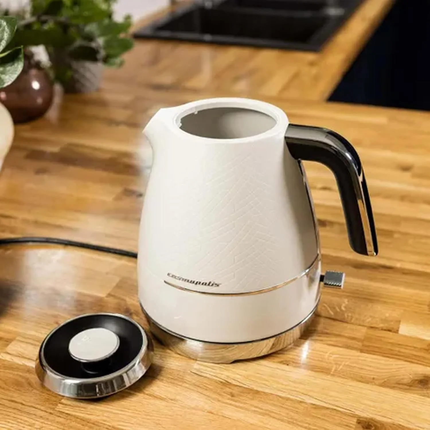 کتری برقی بکو مدل WKM8307CR Cosmopolis، ظرفیت 1.7 لیتر، توان 3000 وات، دارای نشانگر LED، خاموش شدن خودکار، عملکرد گرم نگهدارنده، محافظت در برابر جوشیدن خشک، پایه چرخان 360 درجه، استفاده بی سیم - سفید/کروم کتری برقی بکو مدل WKM8307CR Cosmopolis، ظرفیت 1.7 لیتر، توان 3000 وات، دارای نشانگر LED، خاموش شدن خودکار، عملکرد گرم نگهدارنده، محافظت در برابر جوشیدن خشک، پایه چرخان 360 درجه، استفاده بی سیم - سفید/کروم