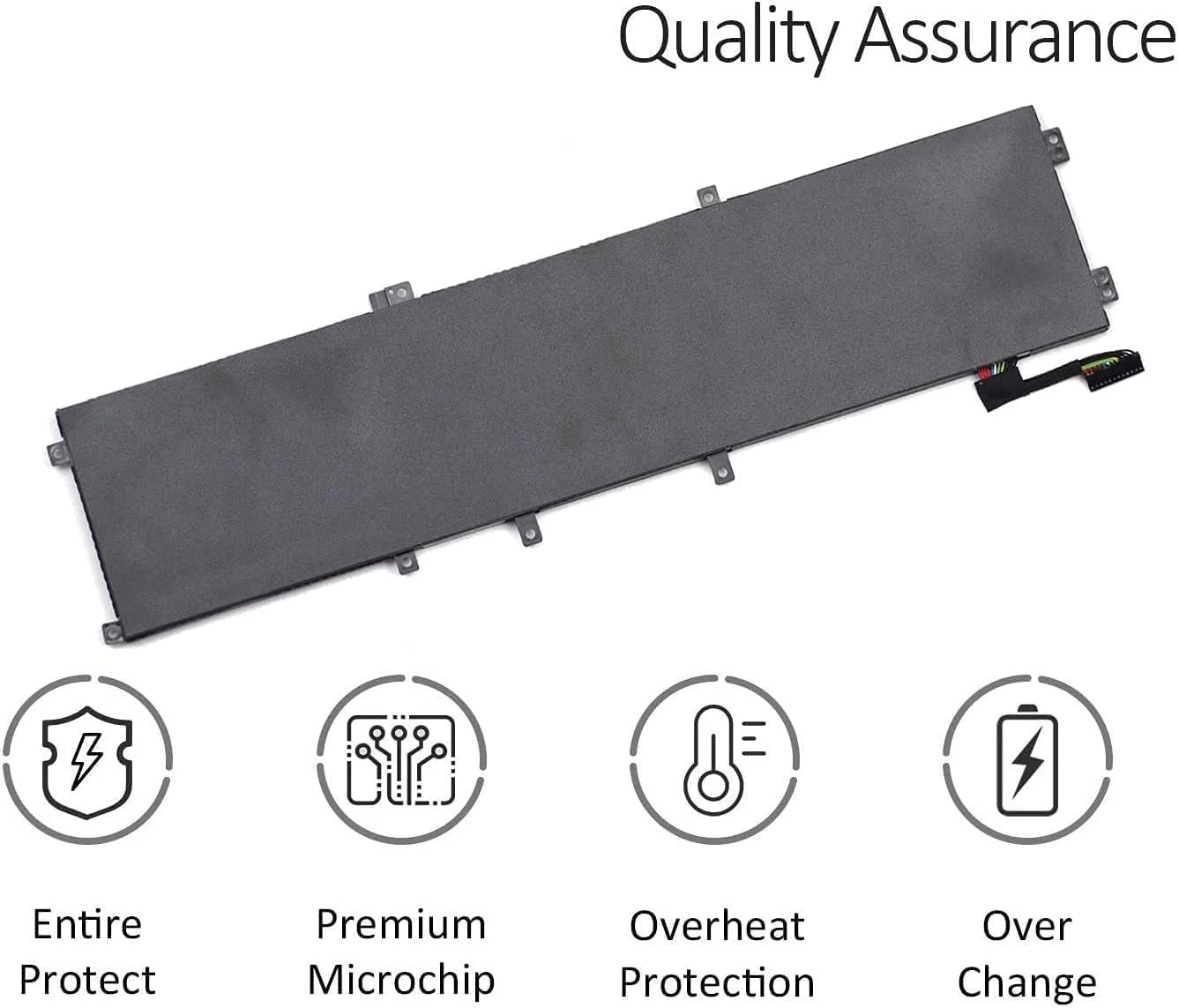 باتری لپ تاپ POKKA® 6GTPY (11.1V/84Wh) برای Dell XPS 15 9570/9560/9550/7590 Precision 5530/5520/5510/M5510/M5520 سری 5XJ28/5D91C/GPM03) مشکی