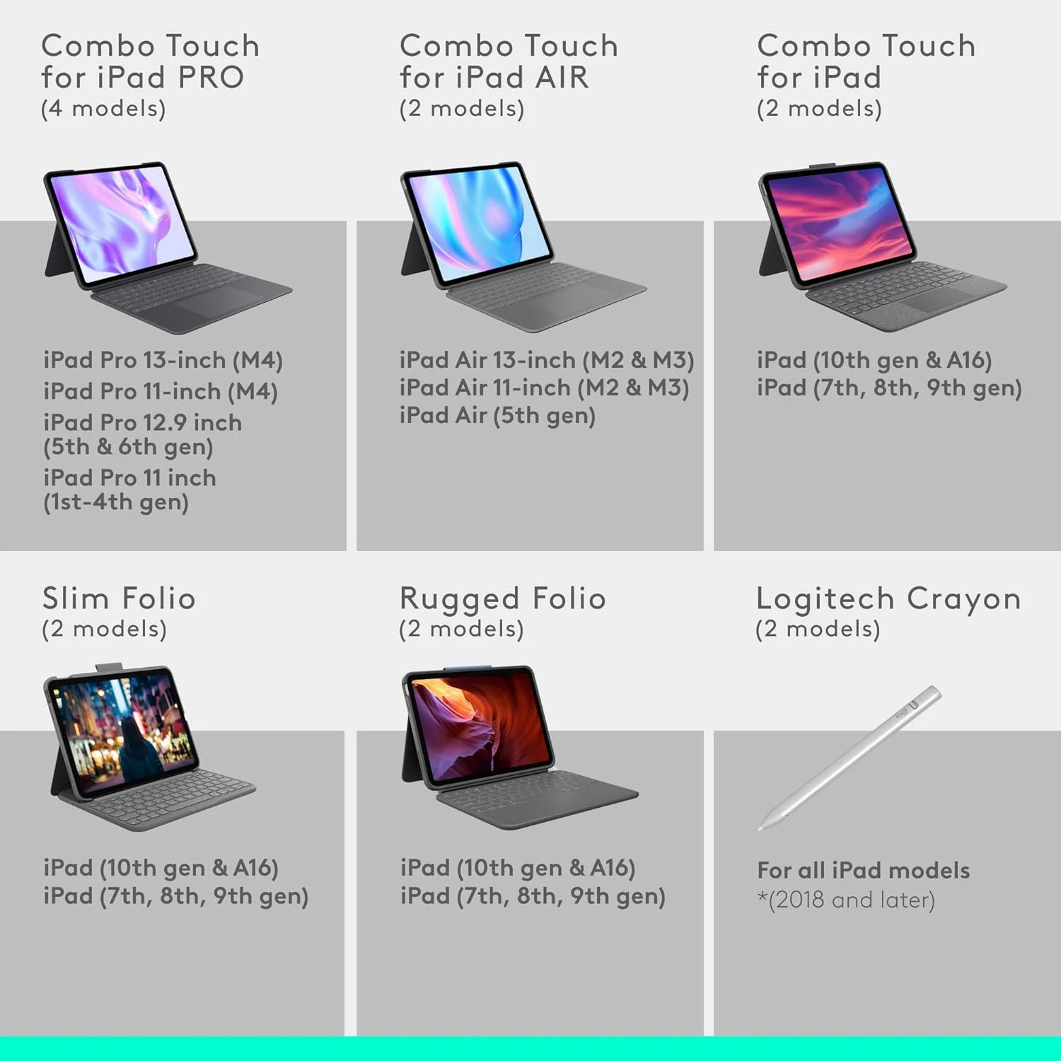 کیبورد و ترکپد لاجیتک Combo Touch برای آیپد (نسل 7، 8 و 9) : A2197/A2200/A2198/A2270/A2428/A2429/A2430 با ترکپد دقیق، کیبورد با نور پسزمینه شبیه لپتاپ و فناوری Smart Connector کیبورد و ترکپد لاجیتک Combo Touch برای آیپد (نسل 7، 8 و 9) : A2197/A2200/A2198/A2270/A2428/A2429/A2430 با ترکپد دقیق، کیبورد با نور پسزمینه شبیه لپتاپ و فناوری Smart Connector