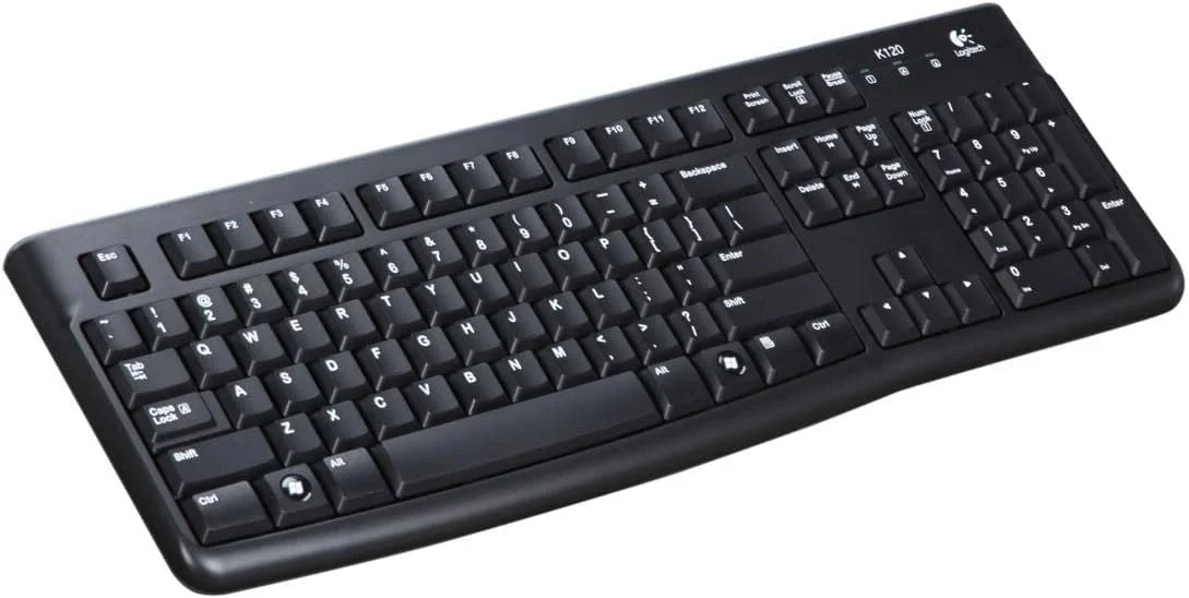 کیبورد USB لاجیتک مدل K120 (920-002478) - تایپ راحت و بی صدا