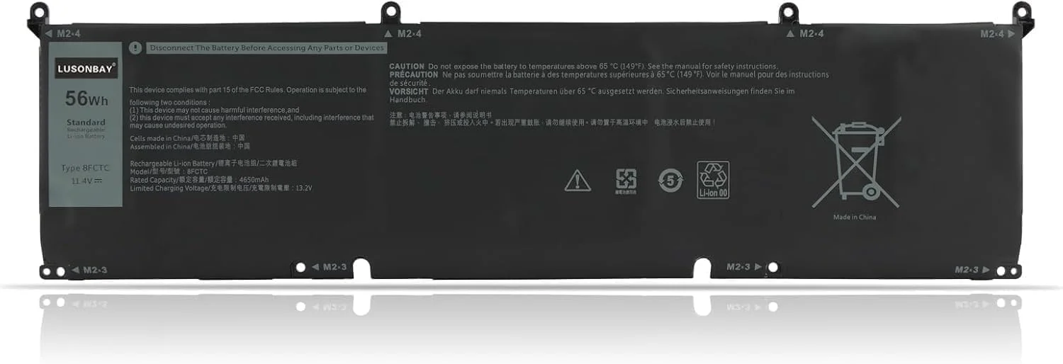 باتری لپ تاپ 11.4V 86Wh 69KF2 جایگزین برای لپ تاپ های دِل Alienware M15 R3 R4 R5 R6 R7 M17 R3 R4 XPS 15 9500 9510 9520 Precision 5550 5560 5570 لیتیوم پلیمری موبایل 8FCTC 070N2F 0P8P1P P91F P100F001