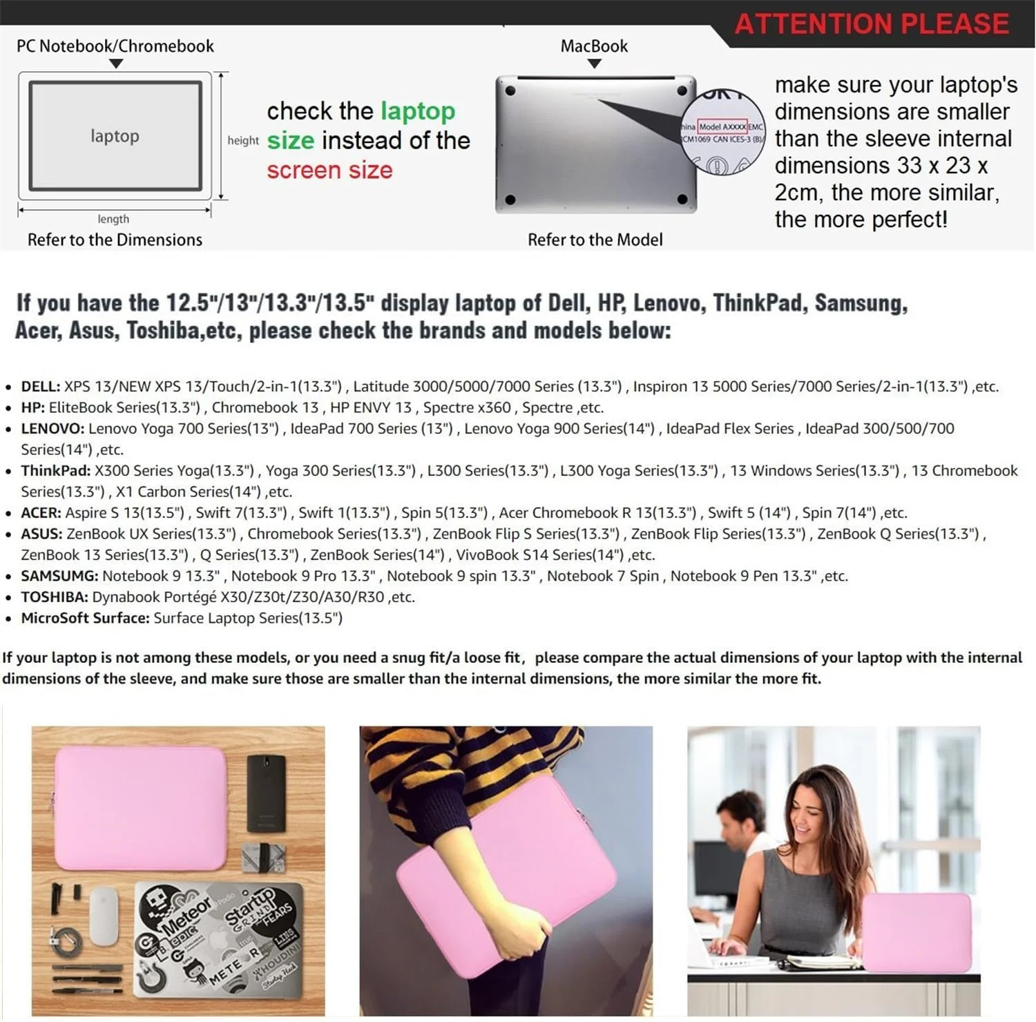 کیف محافظ لپ تاپ SKEIDO، کاور نرم و قابل حمل سازگار با 13.3 اینچ MacBook Air Pro Retina Touch Bar، نوت بوک 13 اینچی، الترابوک، کروم بوک برای Dell HP Lenovo ThinkPad Asus Acer (صورتی 13 اینچ)