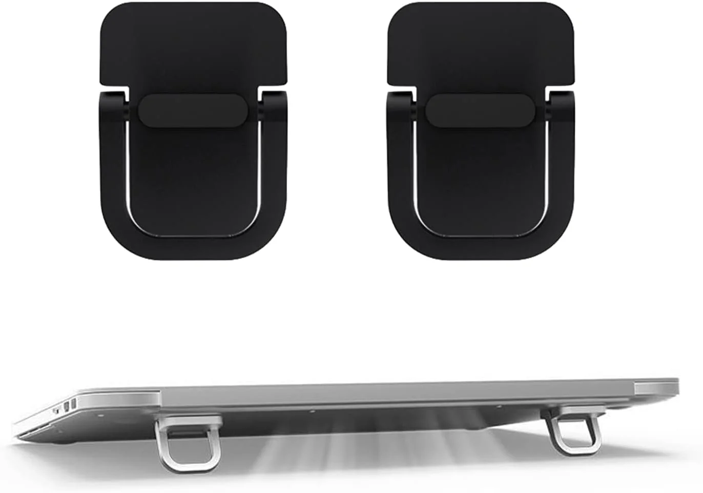 پایه کیبورد WedFeir 2 عددی، پایه مینی لپ تاپ برای میز، پایه لپ تاپ قابل حمل سازگار با MacBook Air Pro، Dell XPS، Lenovo، HP و غیره. (مشکی)