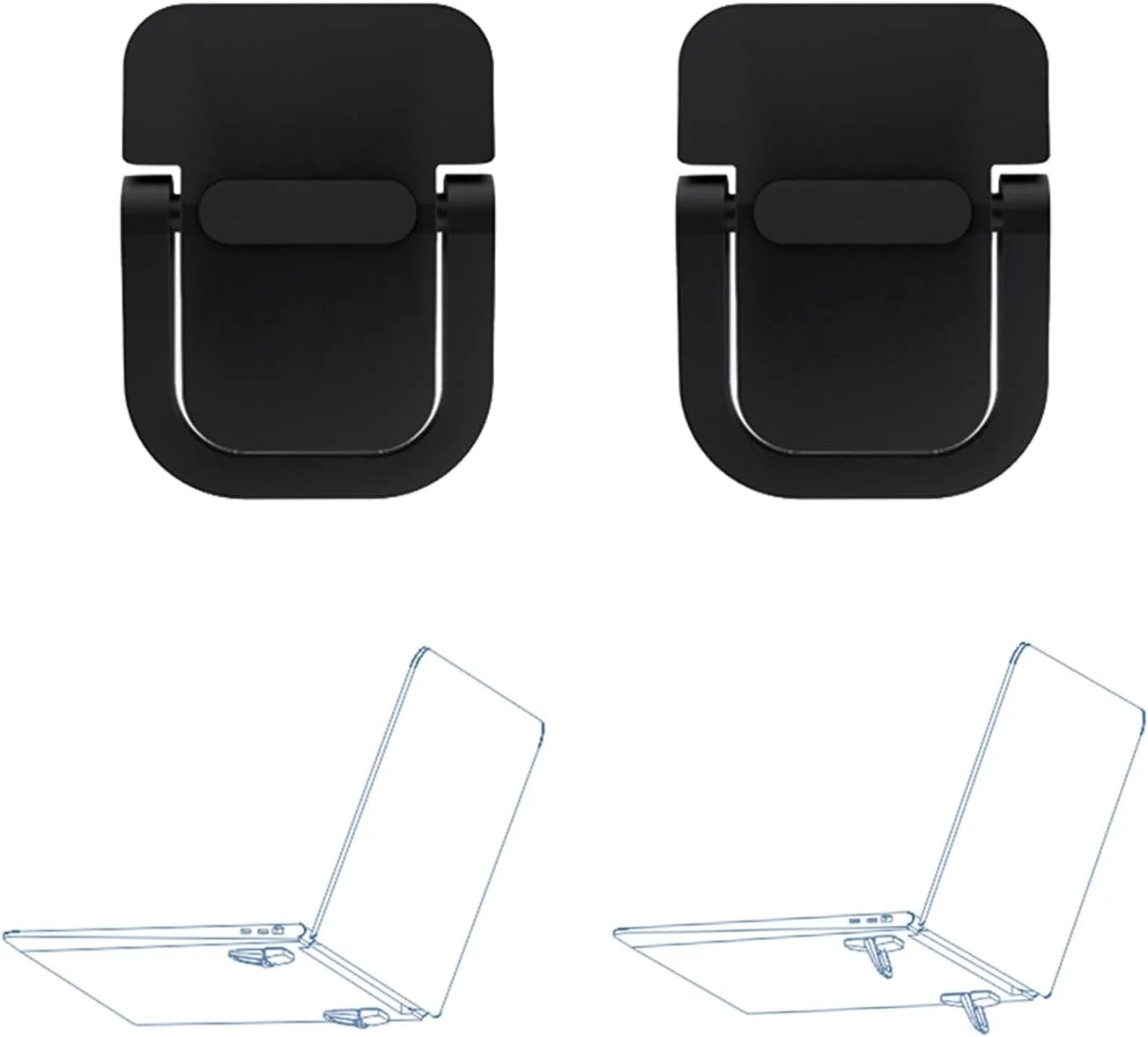 پایه کیبورد WedFeir 2 عددی، پایه مینی لپ تاپ برای میز، پایه لپ تاپ قابل حمل سازگار با MacBook Air Pro، Dell XPS، Lenovo، HP و غیره. (مشکی) پایه کیبورد WedFeir 2 عددی، پایه مینی لپ تاپ برای میز، پایه لپ تاپ قابل حمل سازگار با MacBook Air Pro، Dell XPS، Lenovo، HP و غیره. (مشکی)