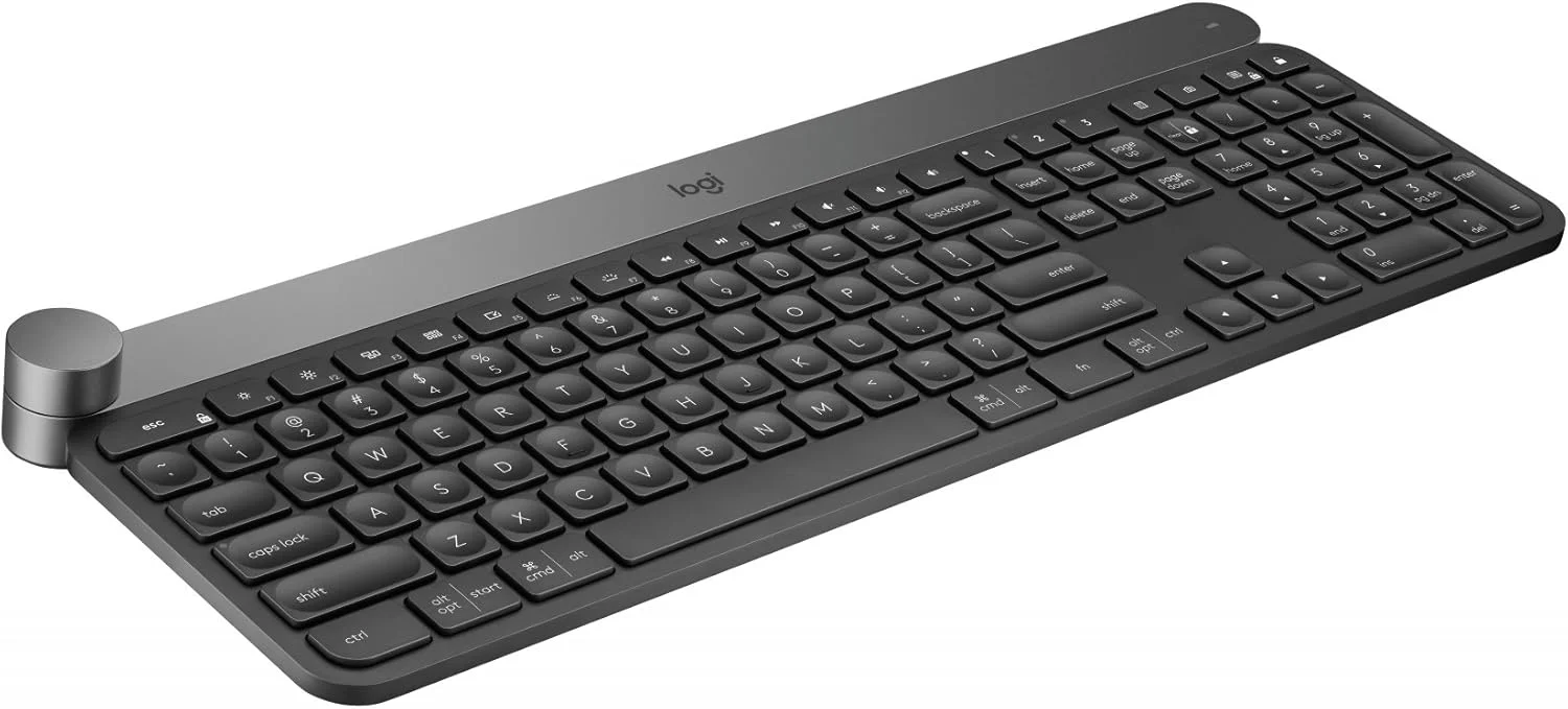 کیبورد بی‌سیم نورانی Logitech Craft، طرح‌بندی آلمانی QWERTZ - مشکی