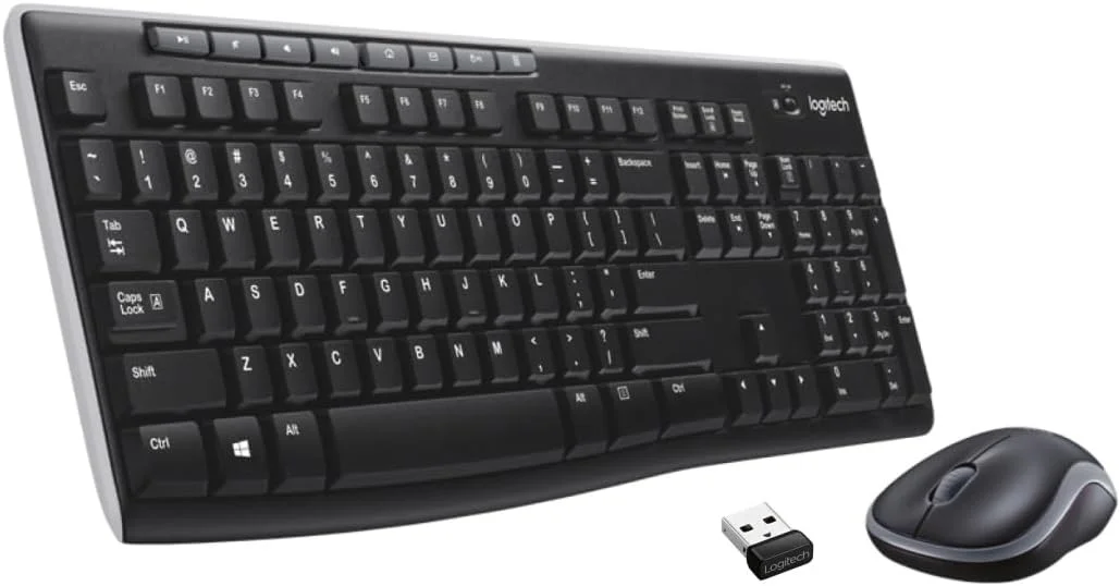 کیبورد و ماوس بی سیم لاجیتک مدل MK270 مشکی