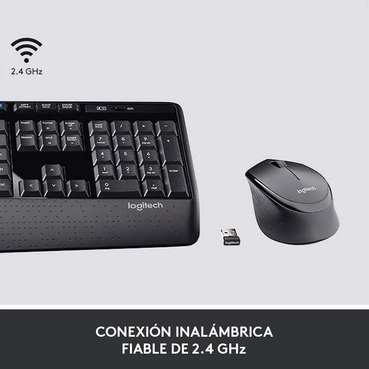 ست کیبورد و ماوس بی سیم Logitech Combo Mk345