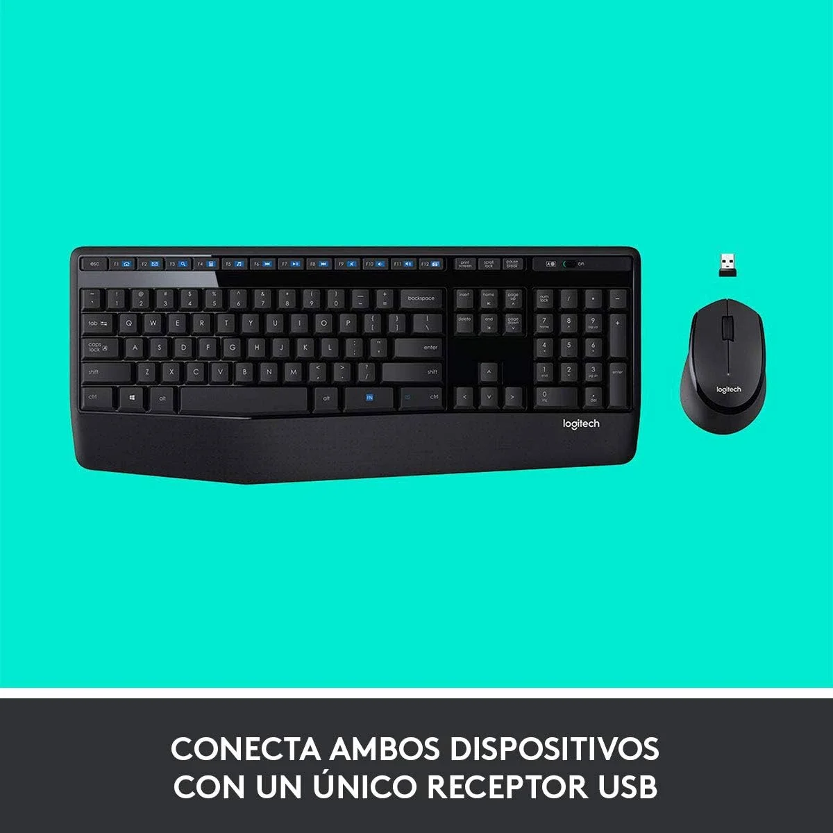 ست کیبورد و ماوس بی سیم Logitech Combo Mk345