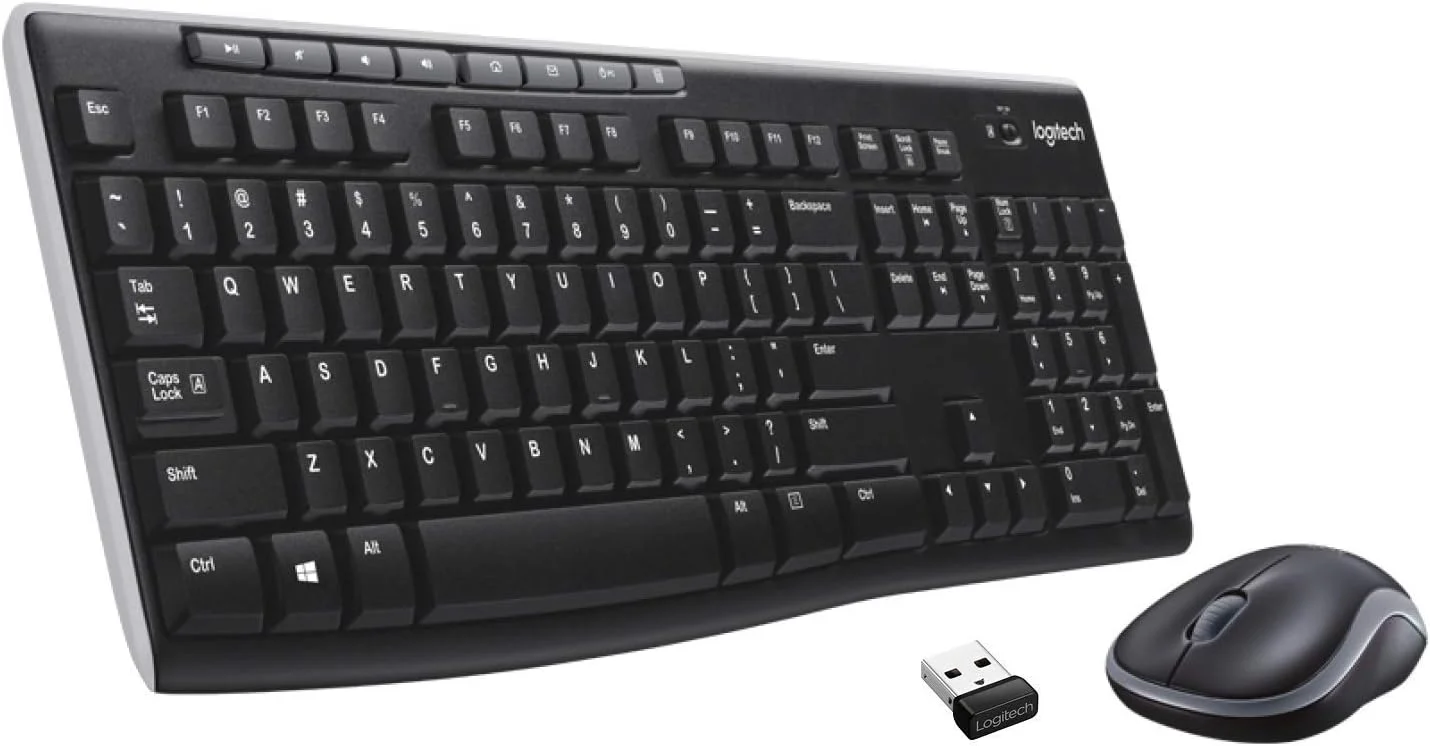 ست کیبورد و ماوس بی‌سیم لاجیتک مدل MK270 - بسته 3 عددی