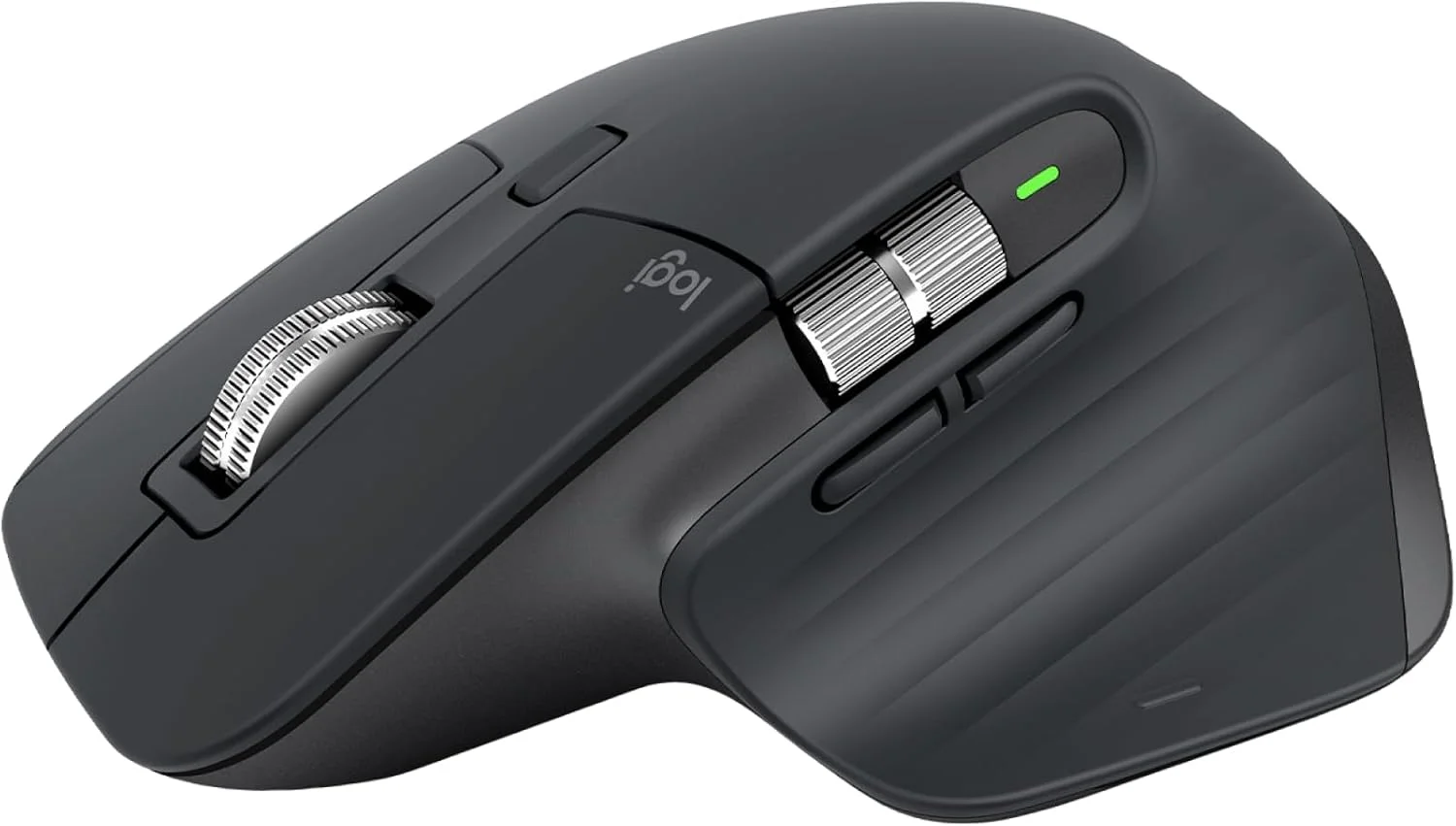 موس بی سیم لاجیتک MX Master 3S - موس عملکردی با اسکرول فوق العاده سریع، ارگونومیک، 8K DPI، ردیابی روی شیشه، کلیک های بی صدا، USB-C، بلوتوث، ویندوز، لینوکس، کروم - گرافیت