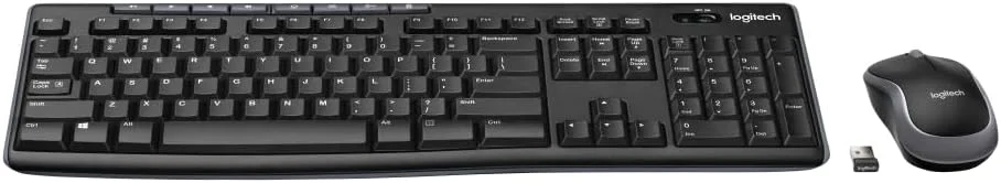 کیبورد و ماوس بی سیم مشکی لاجیتک مدل MK270
