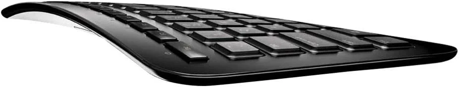 کیبورد آرک مایکروسافت (بی سیم RF، اداری، مینی، خمیده، مشکی، USB)