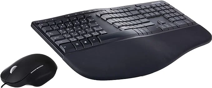 مایکروسافت MS Ergonomic Desktop Win32 پورت USB عربی Hdwr مشکی