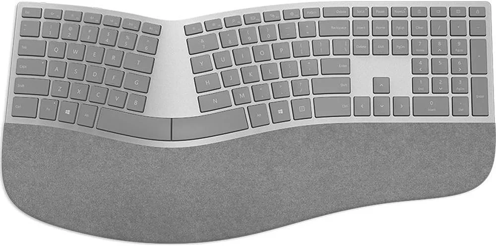 صفحه کلید ارگونومیک بی سیم مایکروسافت Surface مدل 3RA-00022، خاکستری