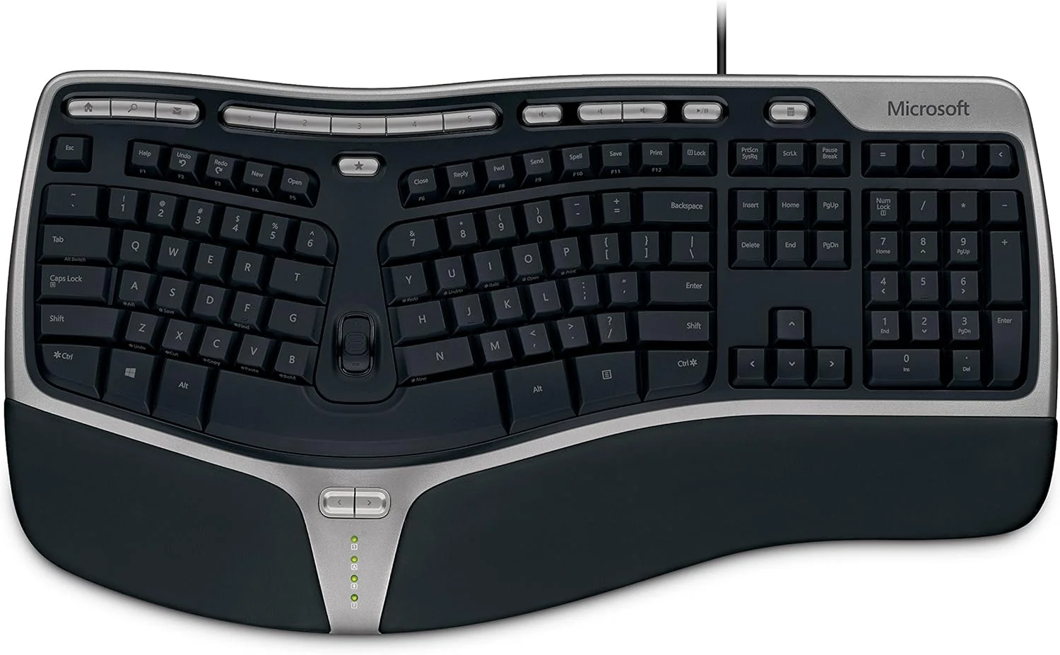 کیبورد ارگونومیک مایکروسافت مدل Natural Ergonomic Keyboard 4000 کیبورد ارگونومیک مایکروسافت مدل Natural Ergonomic Keyboard 4000