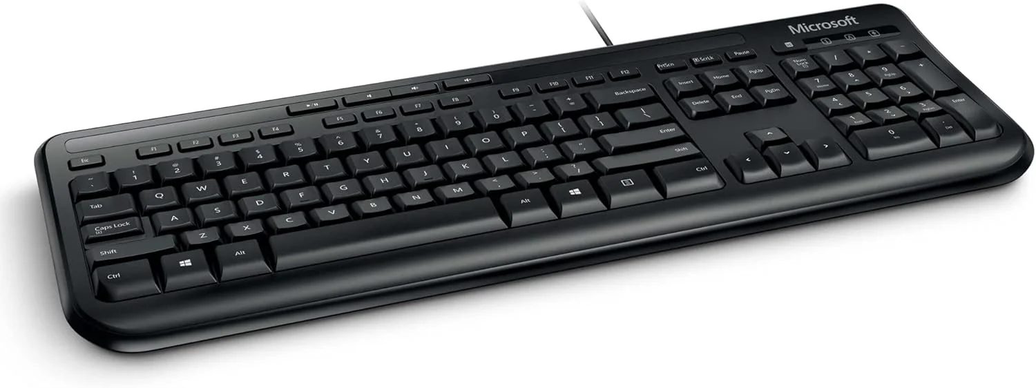 صفحه کلید و ماوس سیم دار مایکروسافت مدل Desktop 600 (QWERTY) - مشکی