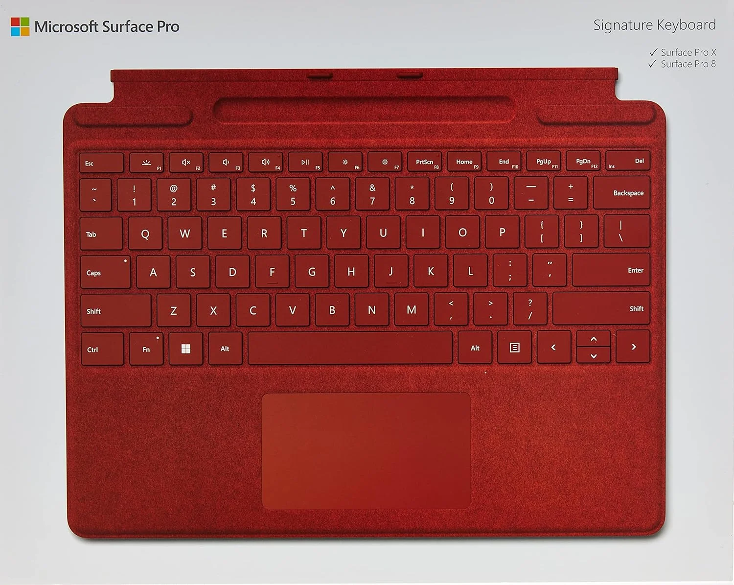کیبورد سیگنچر پرو Microsoft Surface Accessories به رنگ قرمز Poppy مدل 8XA 00034 کیبورد سیگنچر پرو Microsoft Surface Accessories به رنگ قرمز Poppy مدل 8XA 00034