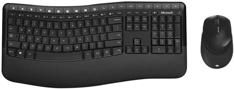 کیبورد مایکروسافت Wireless Comfort Desktop 5050 UK QWERTY، مشکی کیبورد مایکروسافت Wireless Comfort Desktop 5050 UK QWERTY، مشکی