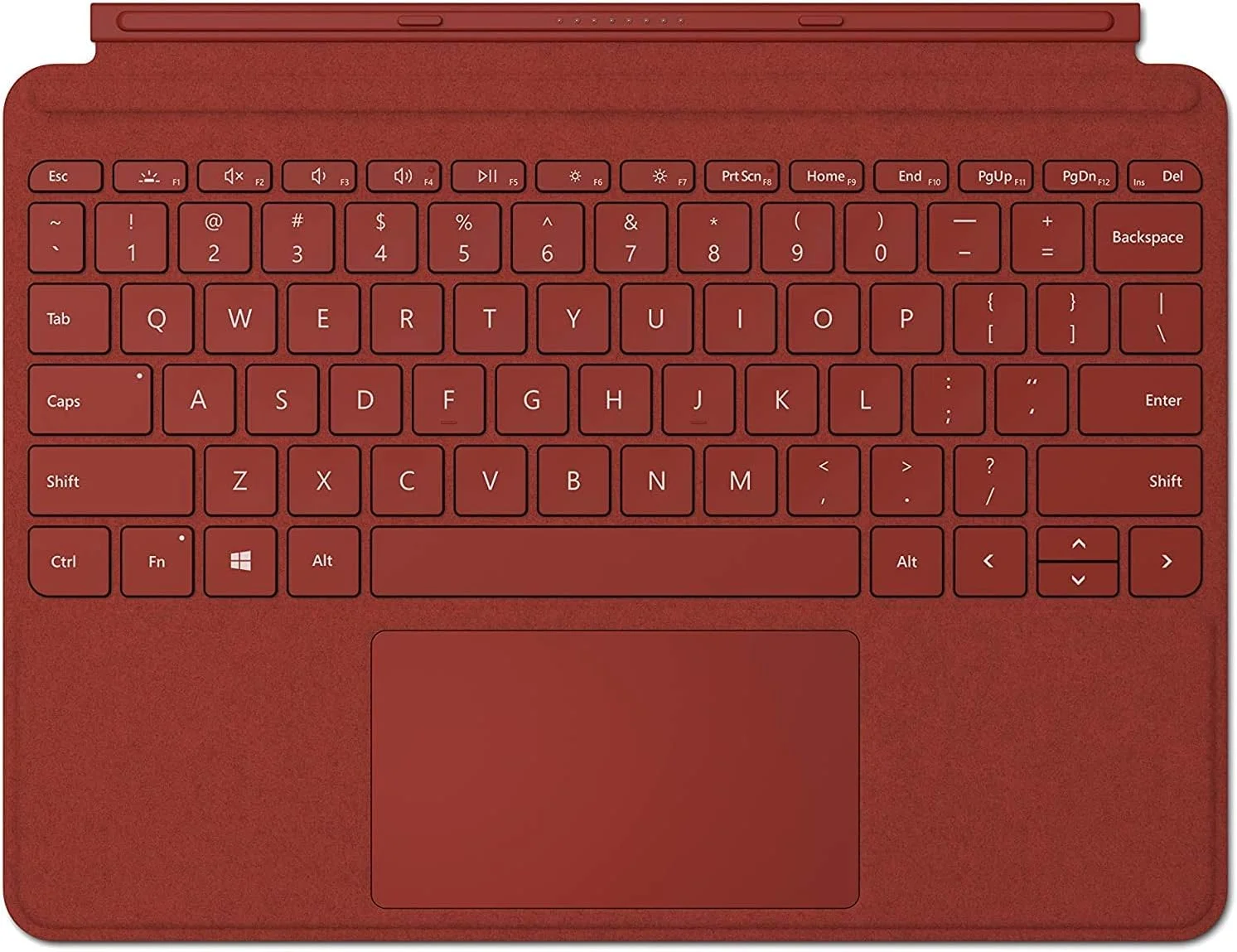 کاور کیبورد سیگنچر مایکروسافت Surface GO با صفحه کلید انگلیسی و عربی، رنگ قرمز پاپ - [KCS-00097]
