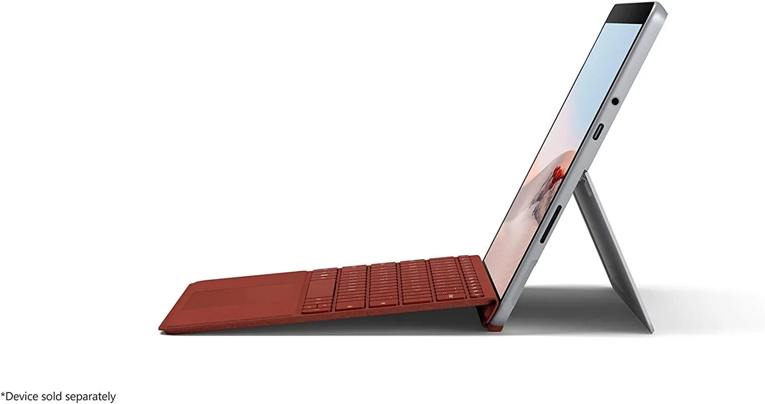 کاور کیبورد سیگنچر مایکروسافت Surface GO با صفحه کلید انگلیسی و عربی، رنگ قرمز پاپ - [KCS-00097]