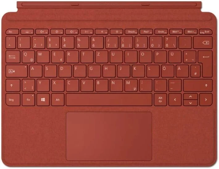 کیبورد تایپ Microsoft Surface Go Signature با طرح QWERTZ - قرمز