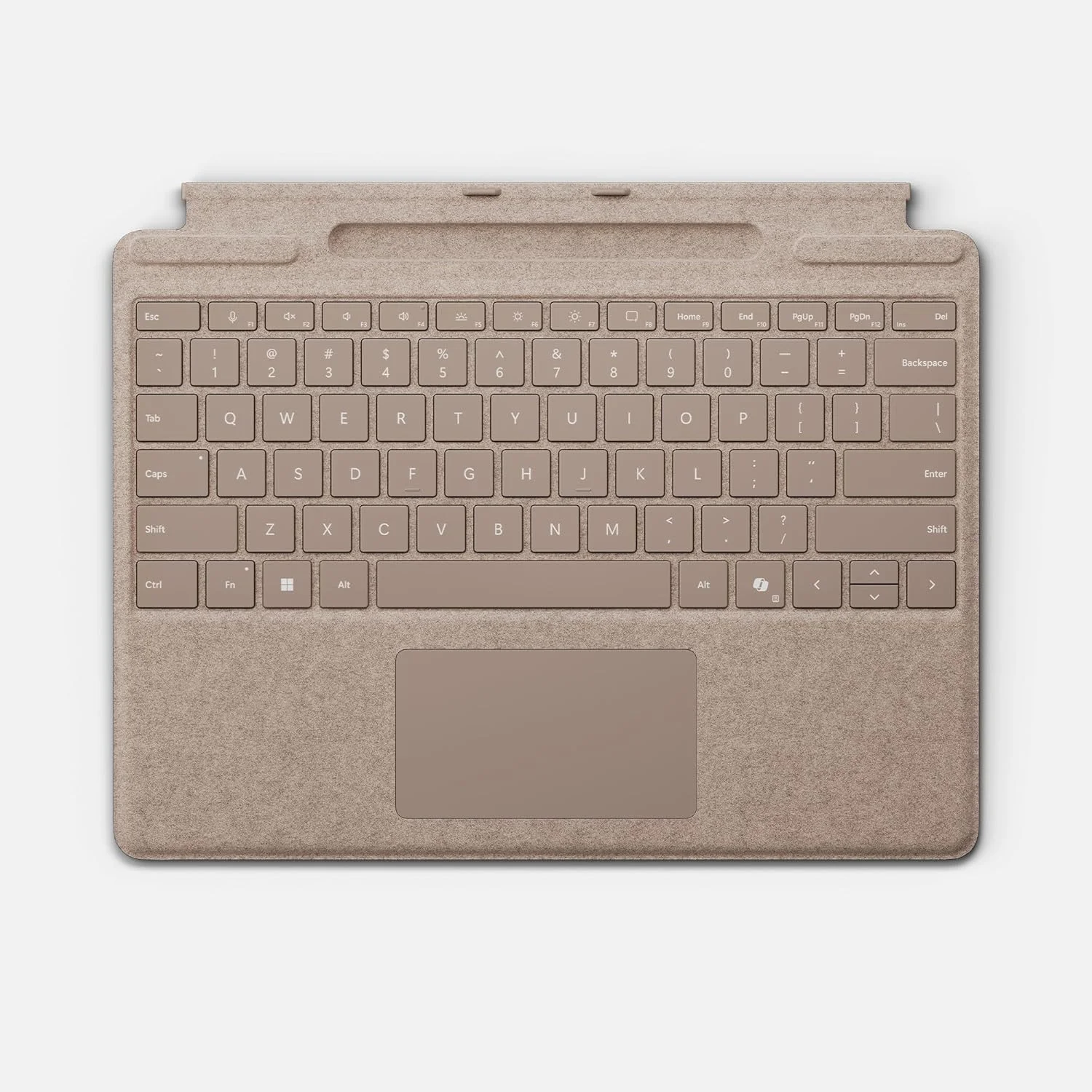 صفحه کلید مایکروسافت Surface Pro با محفظه نگهداری قلم - آلمانی اتریش/آلمان - رنگ جو دوسر