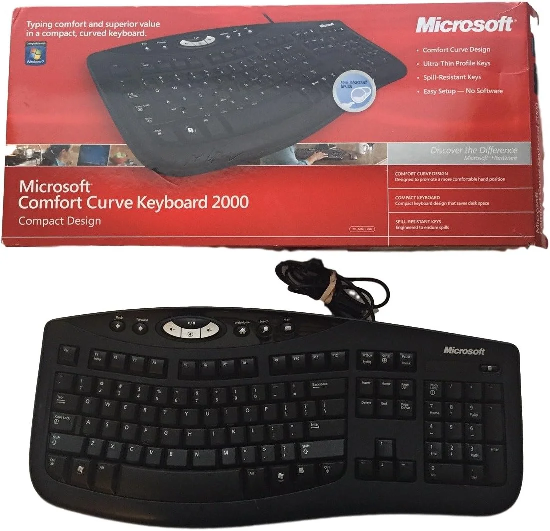 کیبورد مایکروسافت Comfort Curve 2000