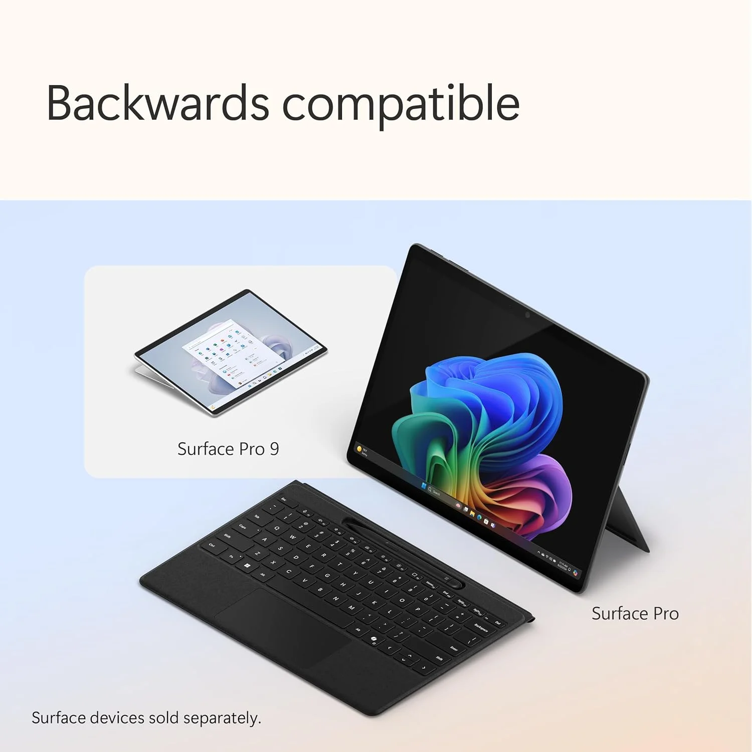 کیبورد انعطاف پذیر مشکی Microsoft Surface Pro 11 - EP2-01740