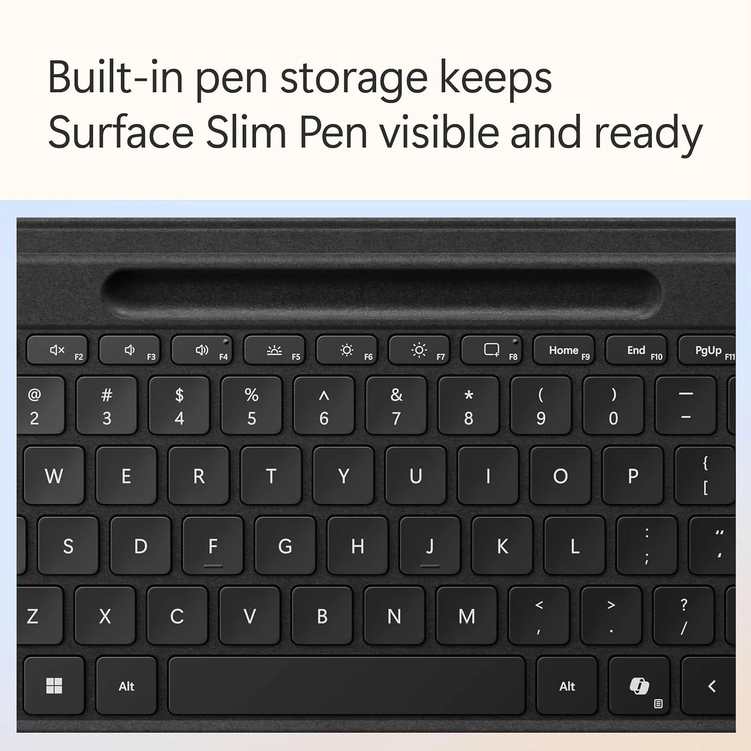کیبورد مایکروسافت Surface Pro 11 با محل نگهداری قلم مشکی - EP2-01841