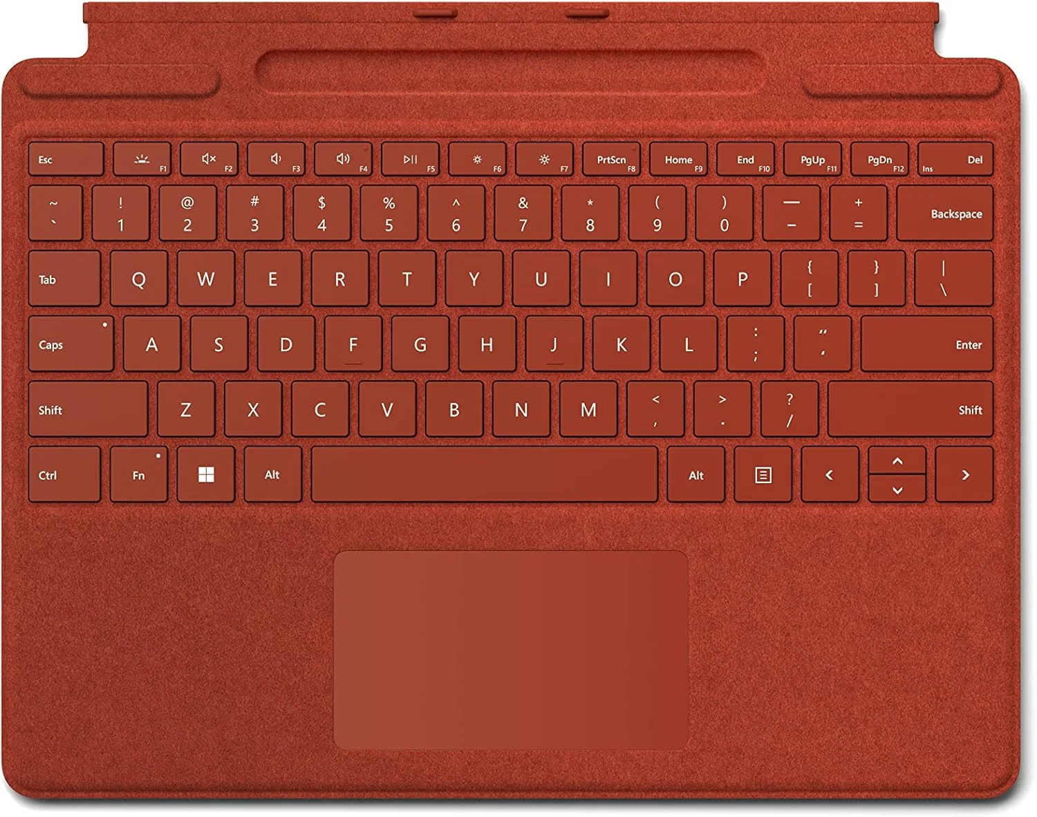 صفحه کلید سیگنچر Microsoft Surface Pro 8 SC ENG HDWR - همراه با قلم 2 - قرمز خشخاشی (8X6-00094)، کوچک