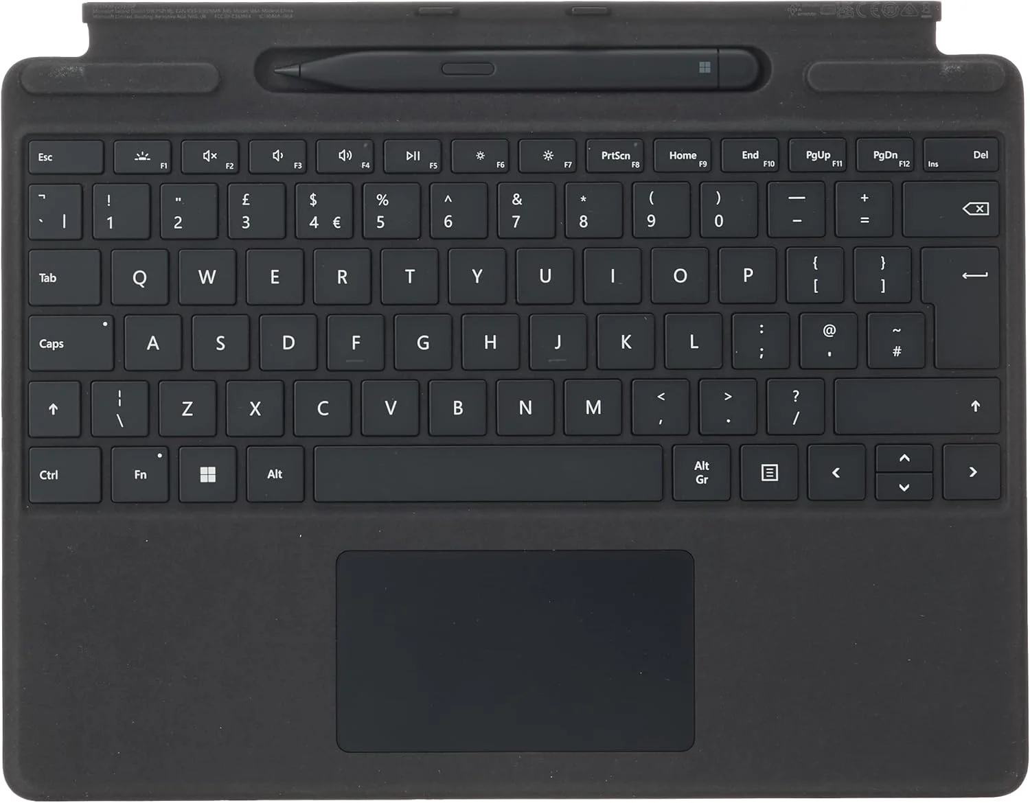مجموعه Microsoft Surface Pro 9، 8 یا X - کاور Signature Type - مشکی - و Slim Pen 2
