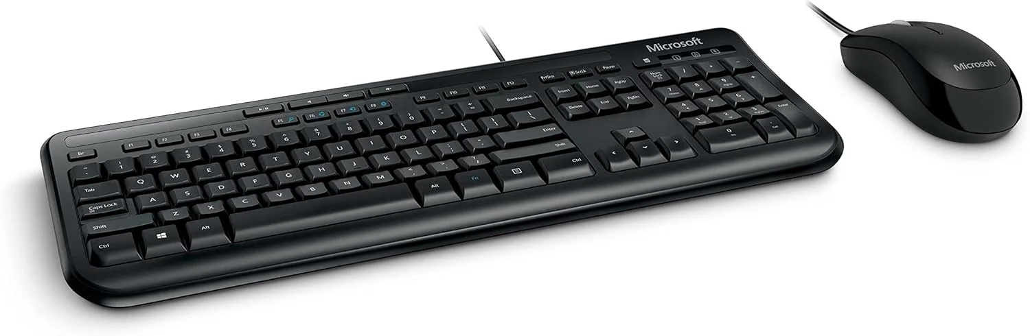 صفحه کلید و ماوس سیم دار جدید Dsktp 600 USB پورت مشکی (دستگاه های ورودی)