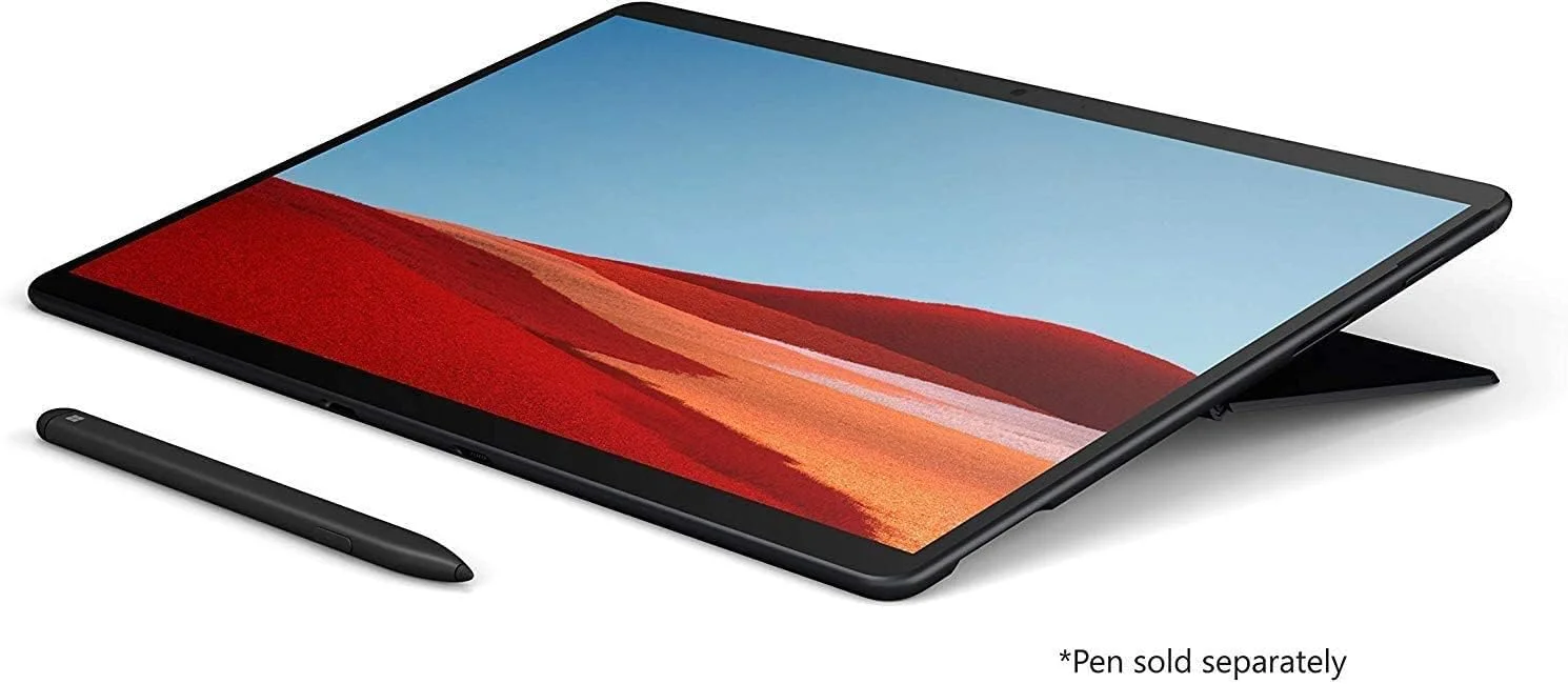 مایکروسافت سرفیس پرو X 13 اینچی (بازسازی شده) (MNY-00005)، SQ1، رم 8 گیگابایتی، SSD 256 گیگابایتی، LTE، Adreno 685، ویندوز 10، بدون کیبورد، مشکی