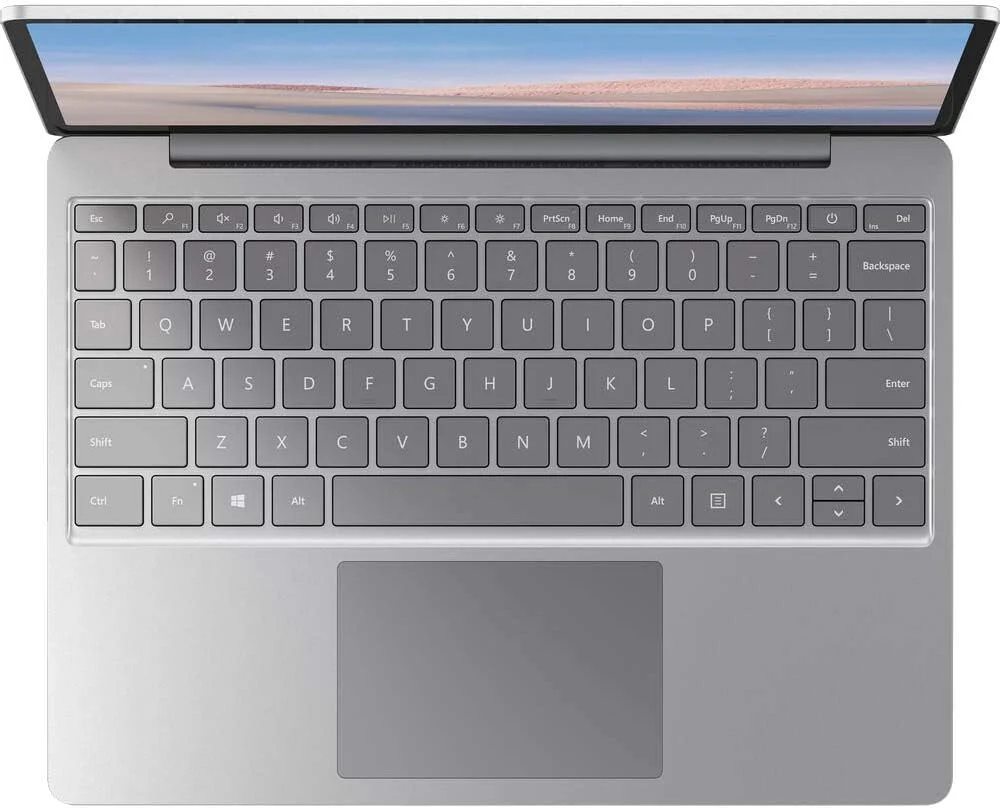 لپ تاپ مایکروسافت Surface Go با صفحه نمایش 12.4 اینچی - پردازنده نسل دهم Intel Quad Core i5-1035G1، رم 8 گیگابایتی، حافظه SSD 128 گیگابایتی، گرافیک Intel UHD، ویندوز 10 پرو، صفحه کلید انگلیسی، پلاتینیوم (تجدید شده)