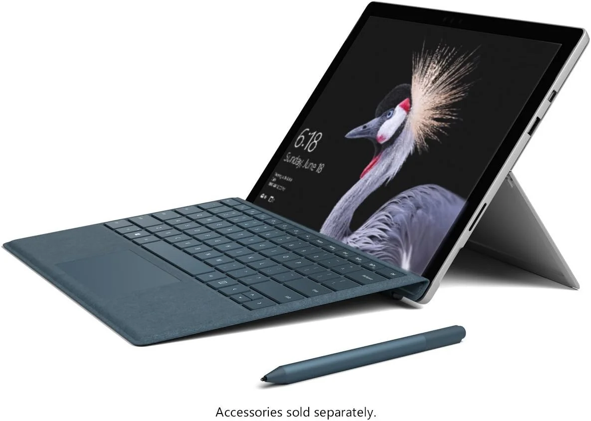 لپ تاپ مایکروسافت سرفیس پرو 4، پردازنده Intel Core i7-6650U، رم 16 گیگابایت، حافظه SSD 256 گیگابایت، ویندوز 10 پرو - KGP-00001 - قلم شامل نمی شود (تجدید شده)
