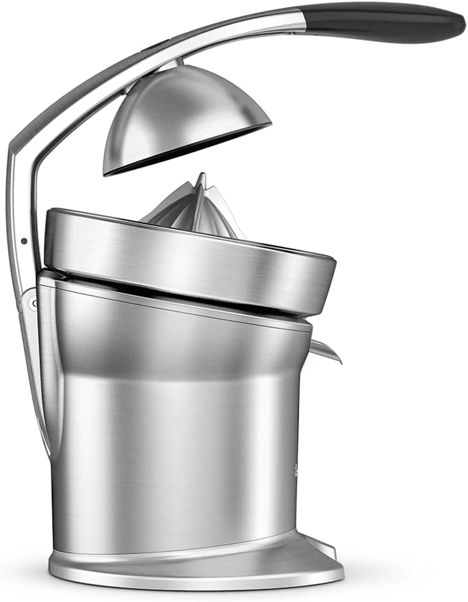 آب مرکبات گیری برقی SAGE SCP800 مدل Citrus Press Pro با سیستم ضد چکه، استیل ضد زنگ برس خورده آب مرکبات گیری برقی SAGE SCP800 مدل Citrus Press Pro با سیستم ضد چکه، استیل ضد زنگ برس خورده