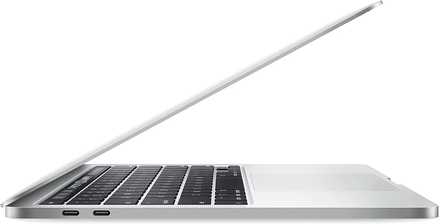 (بازسازی شده) اپل 2020 MacBook Pro (13 اینچی، نوار لمسی، پردازنده 2.0 گیگاهرتزی چهار هسته ای نسل دهم اینتل Core i5، 16 گیگابایت رم، 512 گیگابایت SSD) - نقره ای؛ عربی/انگلیسی