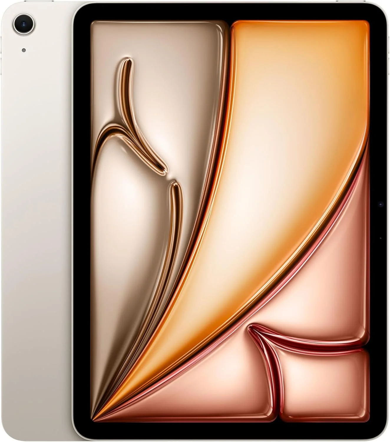 اپل آیپد ایر ۱۱ اینچی (M2): نمایشگر Liquid Retina، ۱ ترابایت، دوربین جلوی ۱۲ مگاپیکسلی Landscape / دوربین پشتی ۱۲ مگاپیکسلی، Wi-Fi 6E، Touch ID، عمر باتری تمام روز - Starlight